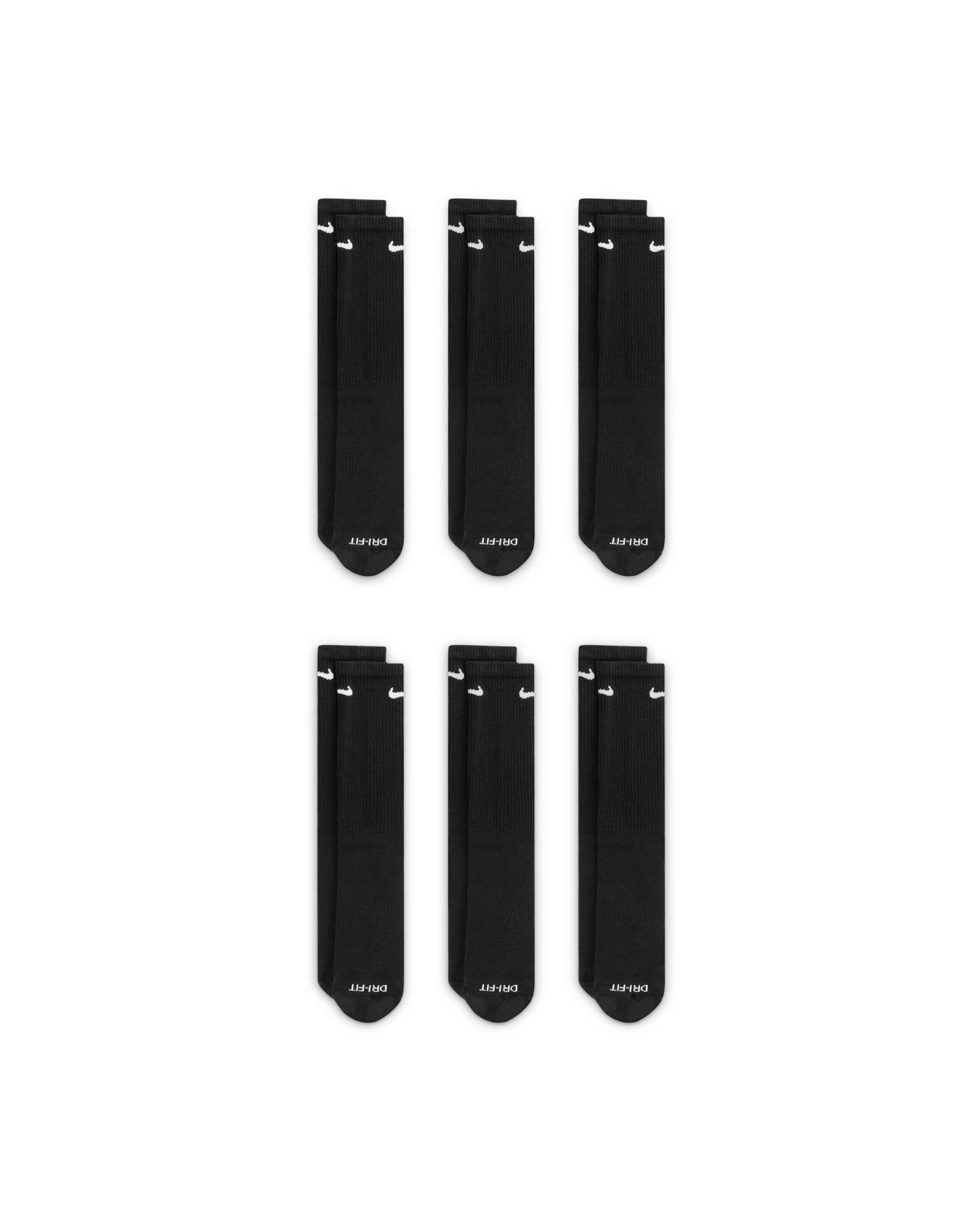 Everyday Plus Cushioned Crew 6-Pack Black - Starcowparis - 1