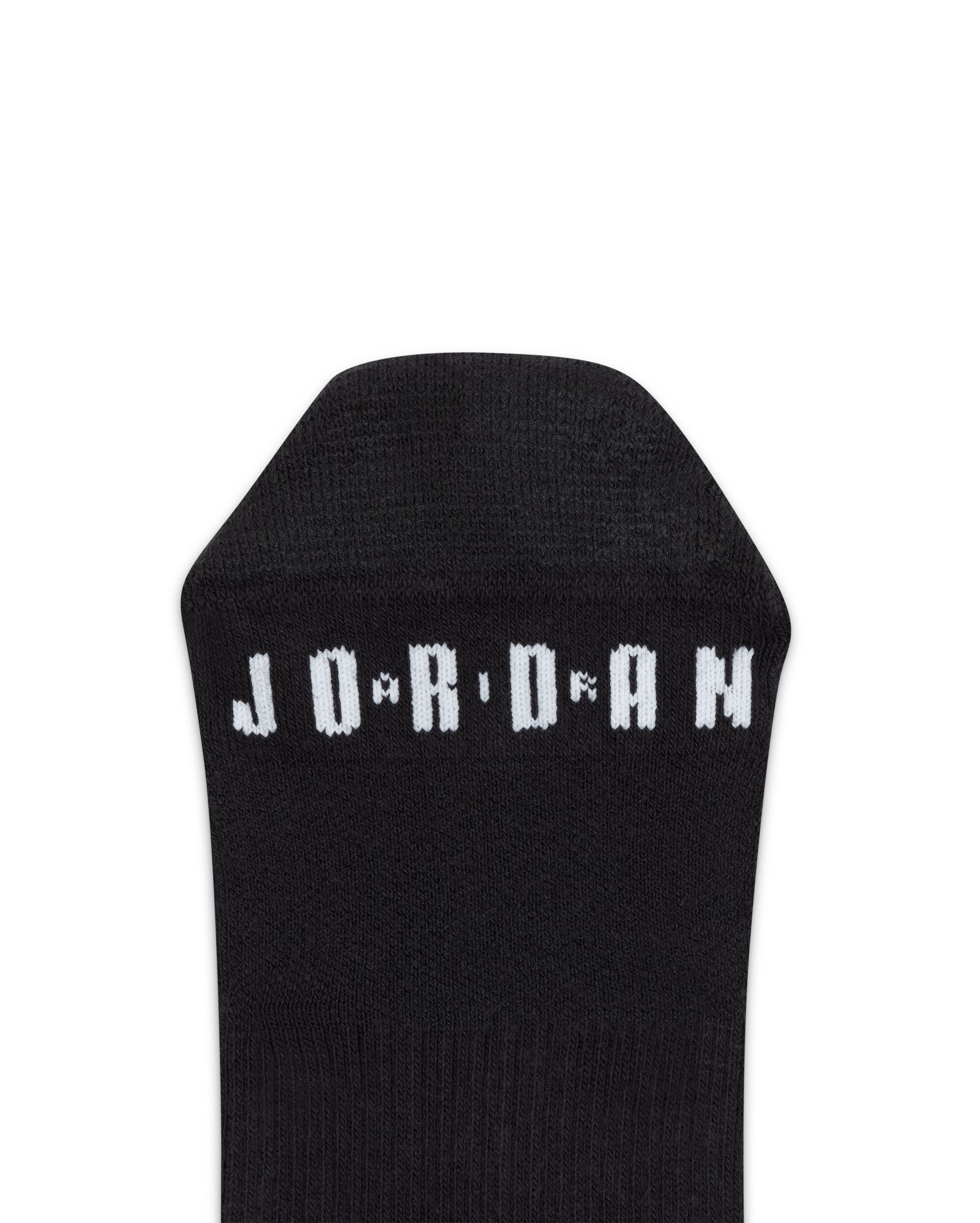 Jordan 3 Pack Essential Crew Socks Black - Starcowparis - 4