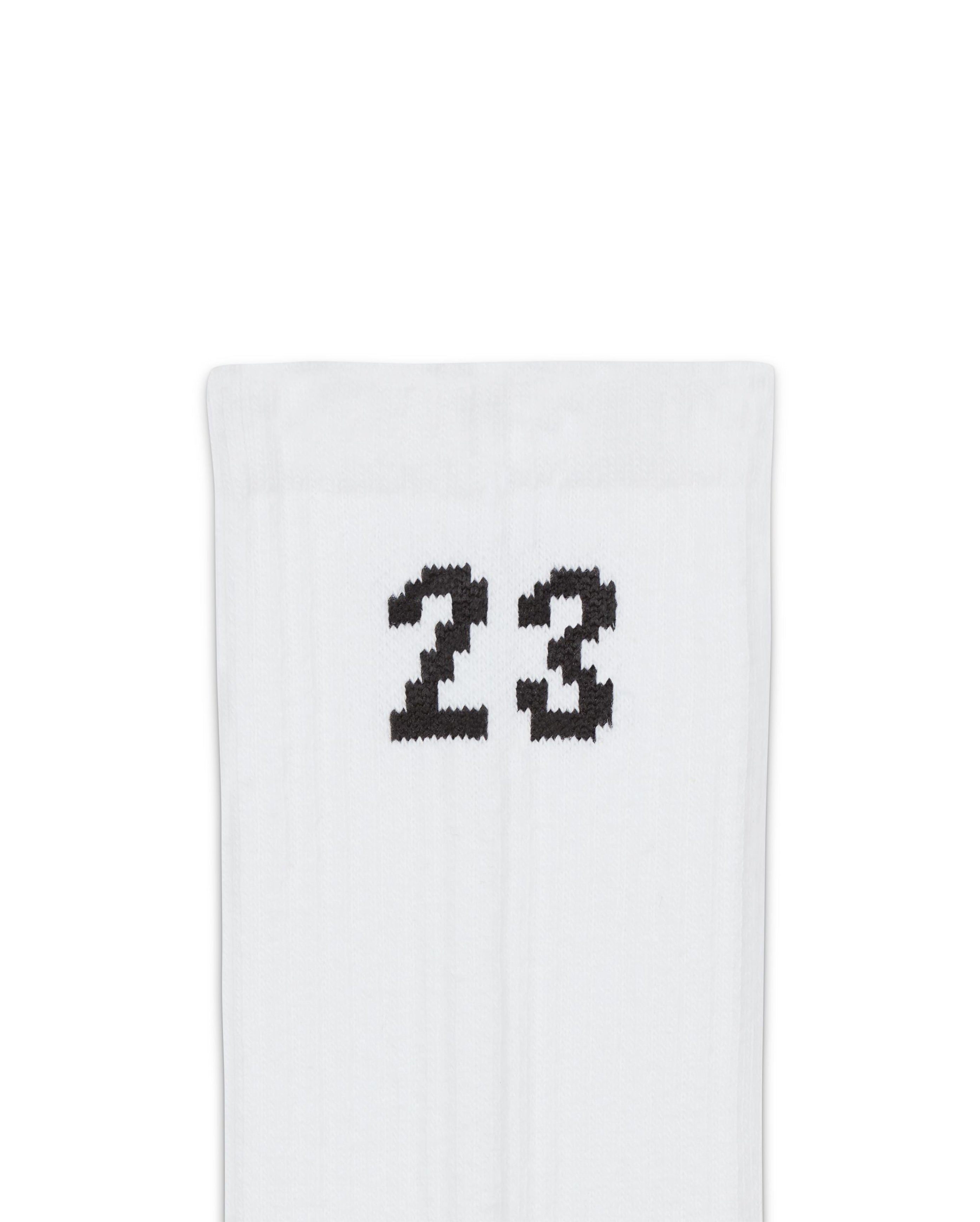 Jordan 3 Pack Essential Crew Socks White - Starcowparis - 3