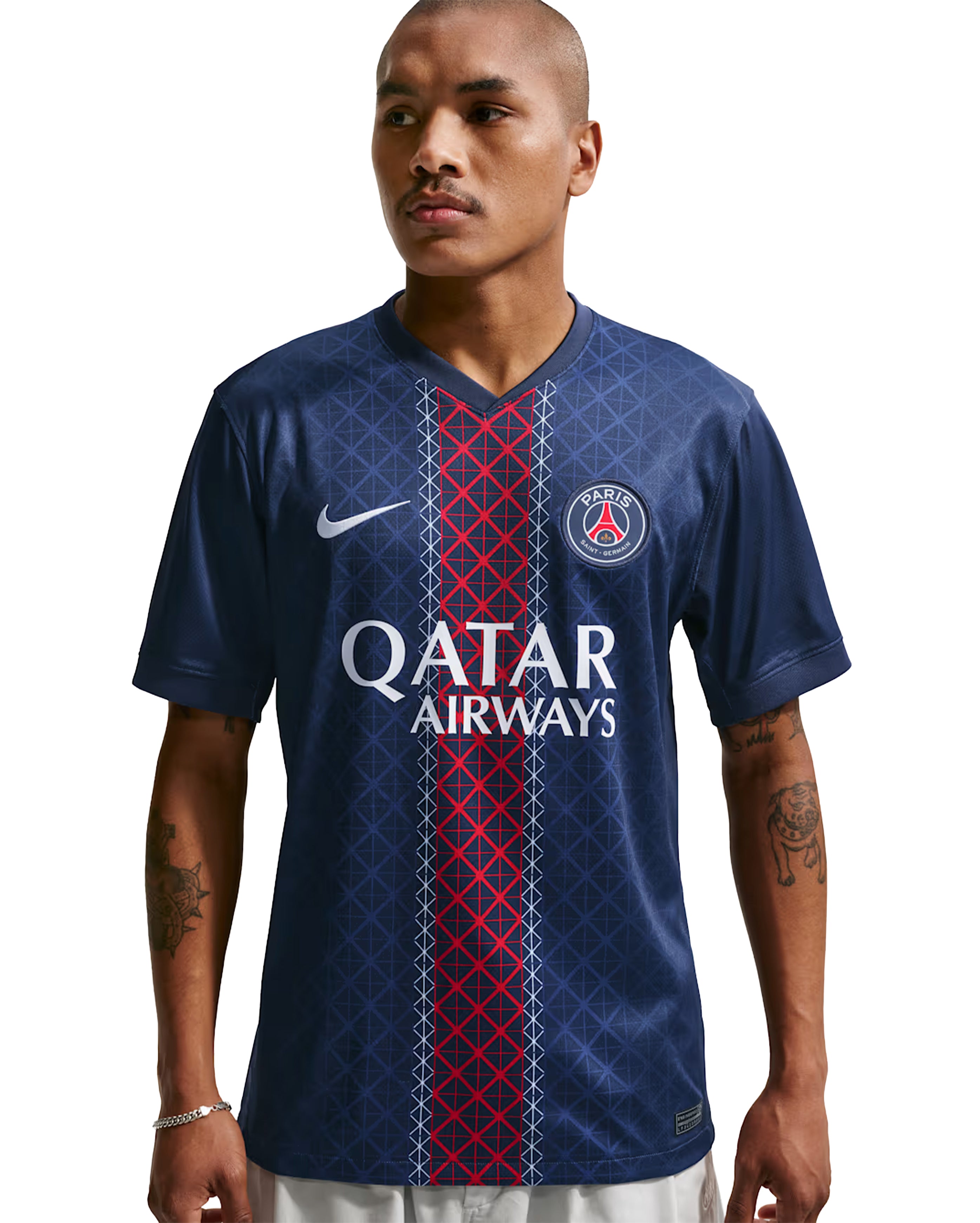 Men PSG 25/26 Stadium Home Jersey Back2Back - Badge Road to Budapest - Starcowparis - 4