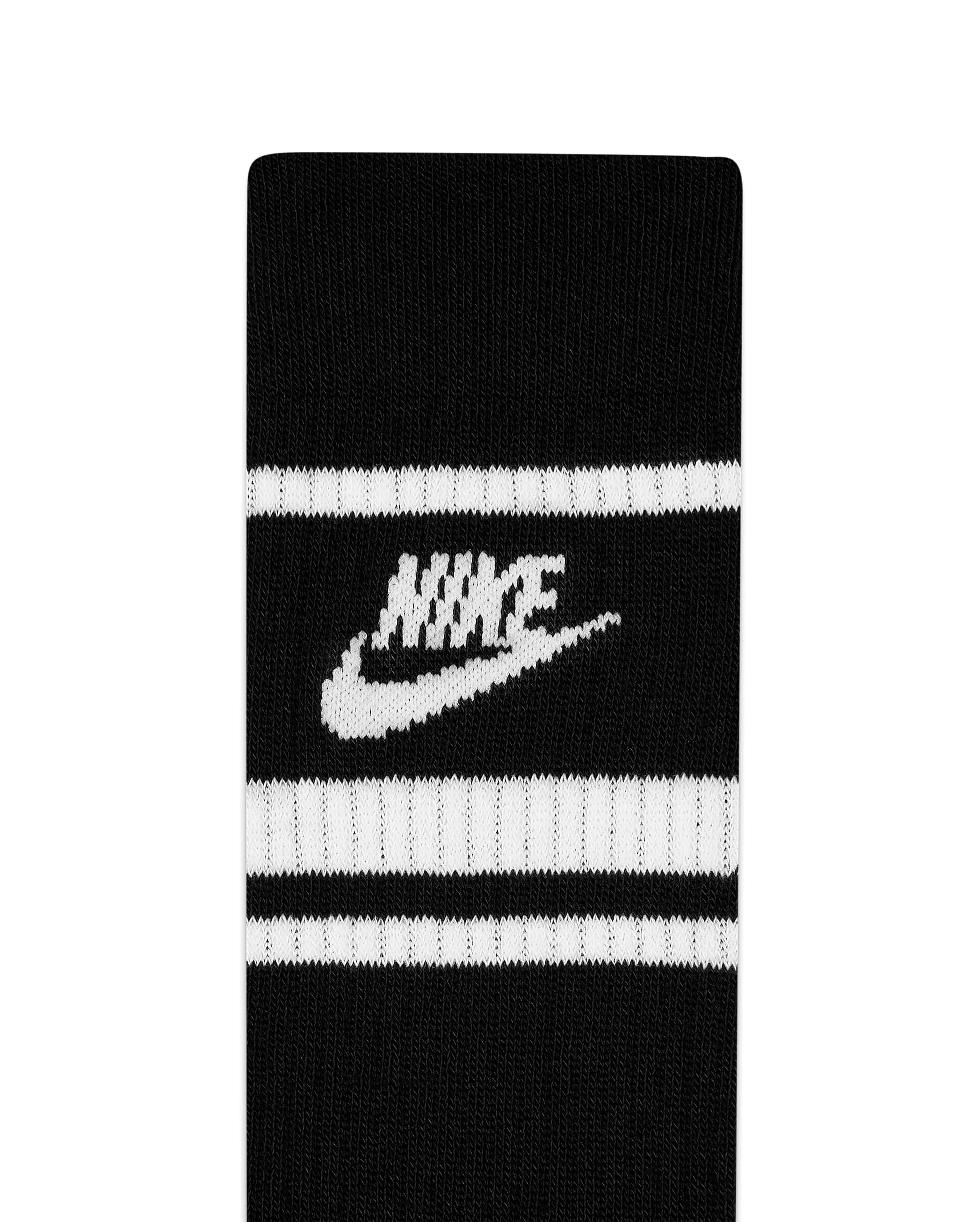 Nsw Everyday Essential Crew Socks Black White - Starcowparis - 2