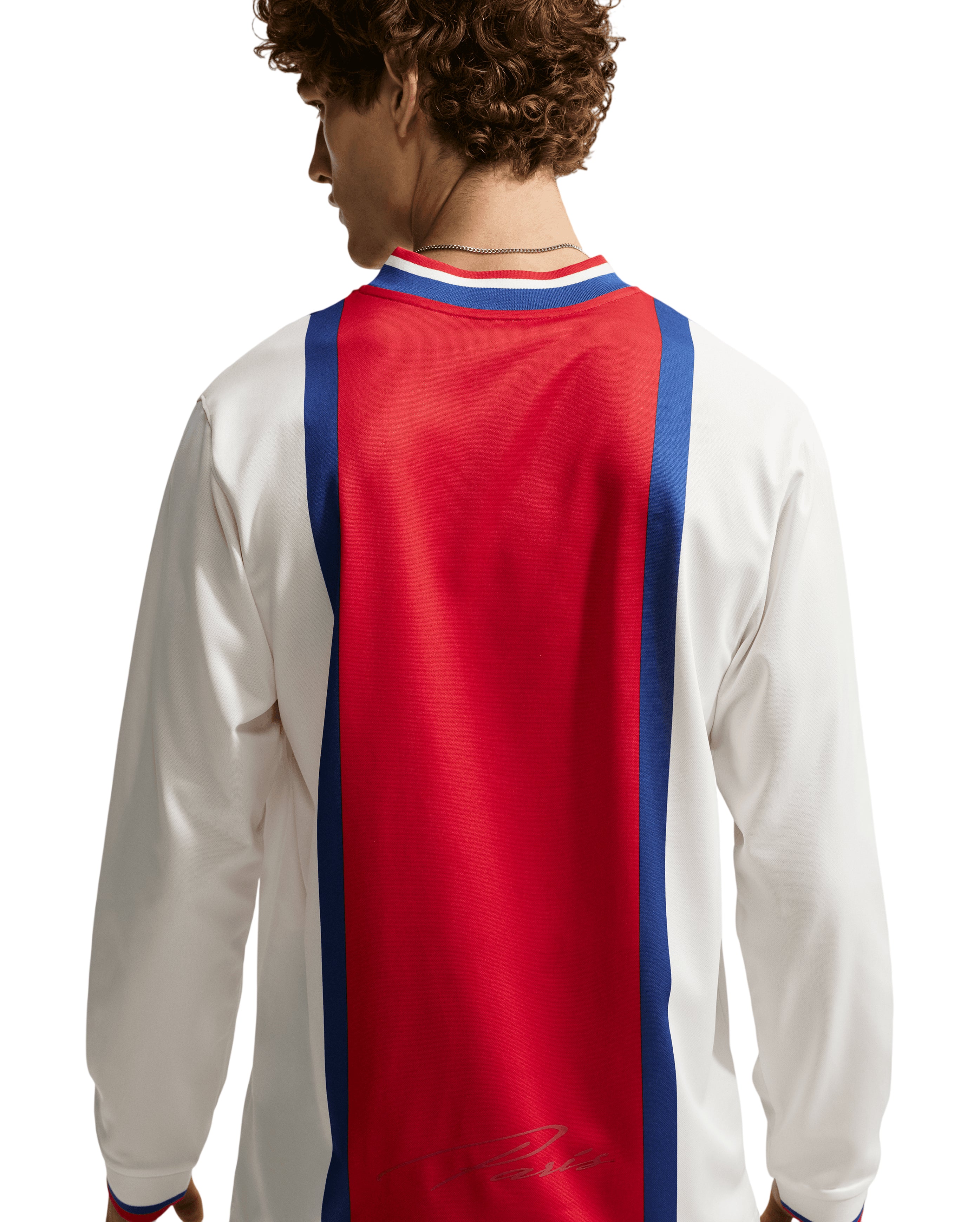 Nike PSG Energy Away Long Sleeve Jersey Sail, porté, Starcow Paris - Starcowparis - 2