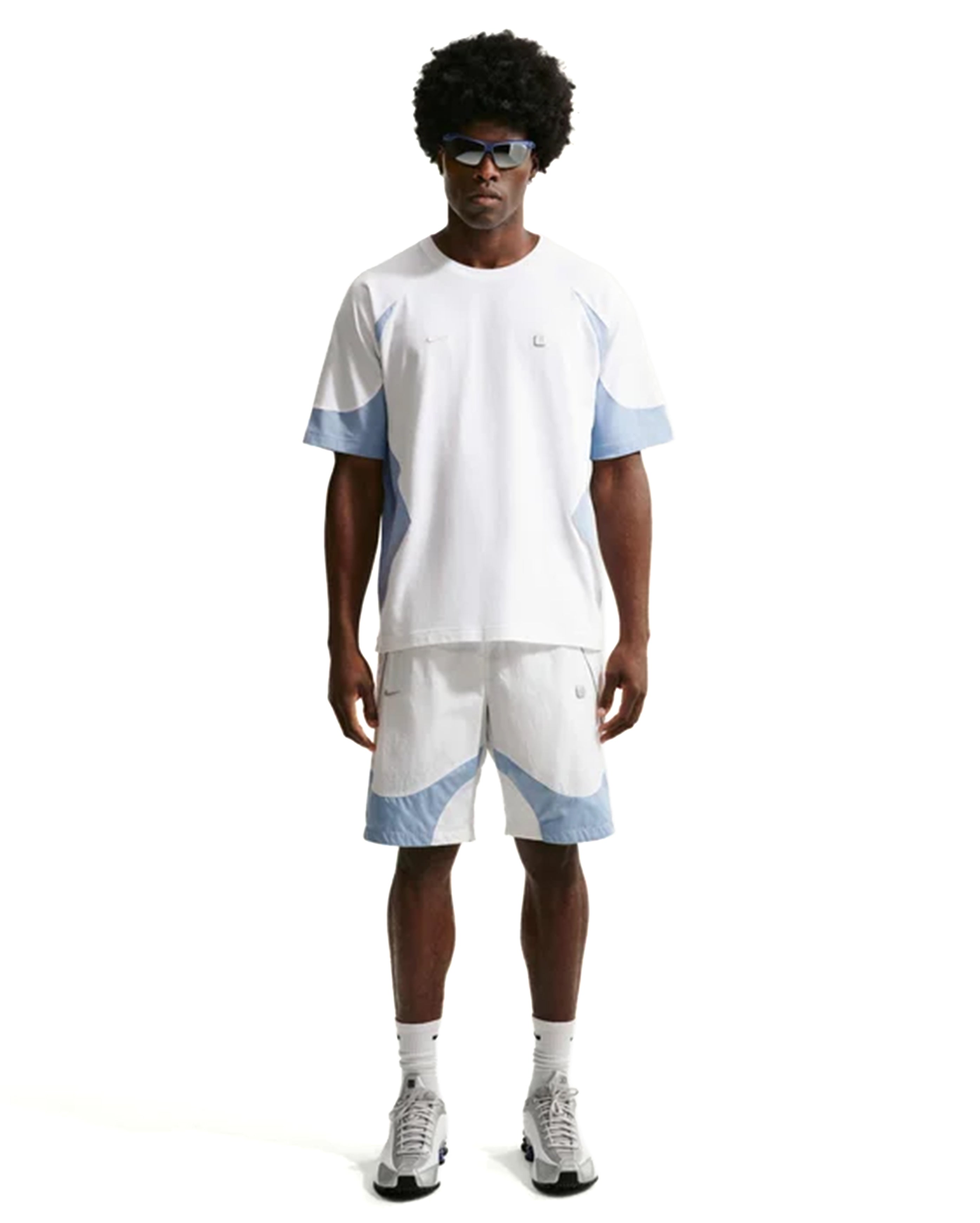 Sleeve Top White/Lt Armory Blue/Wolf Grey - Starcowparis - 2