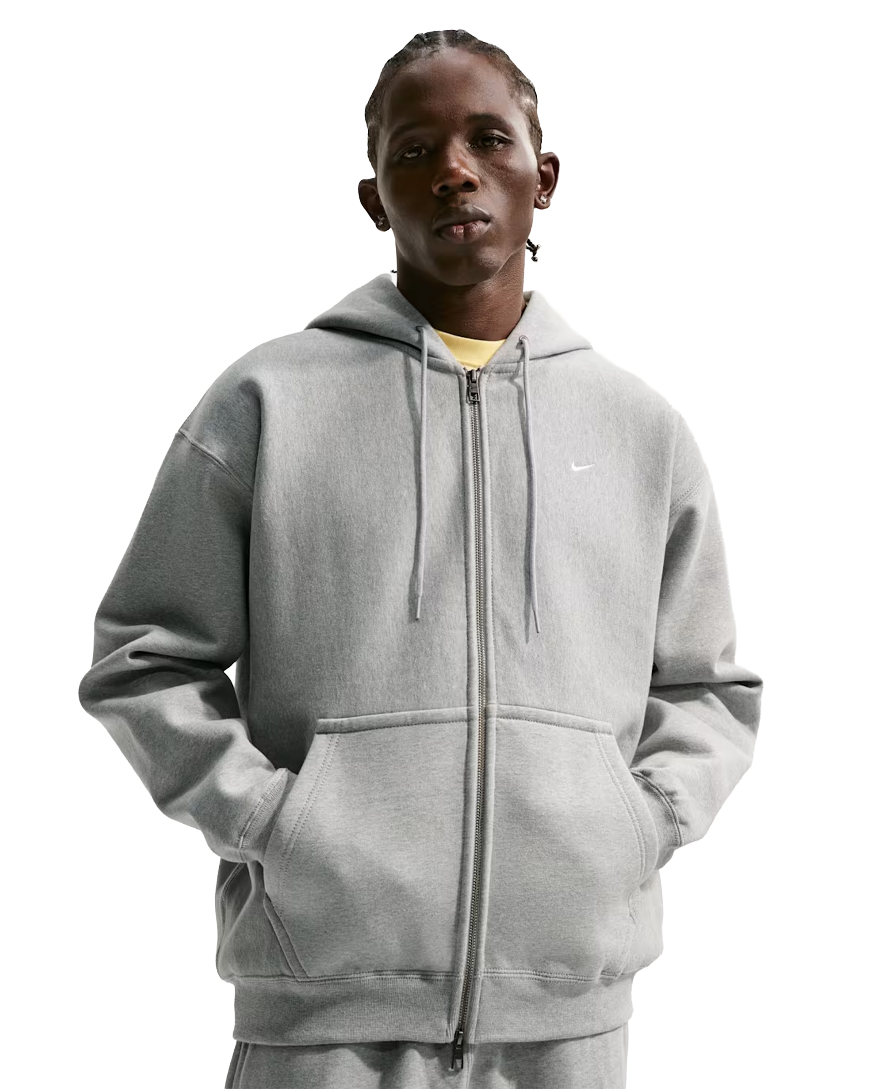 Solo Swoosh BB Full Zip Hoodie Dark Grey - Starcowparis - 1