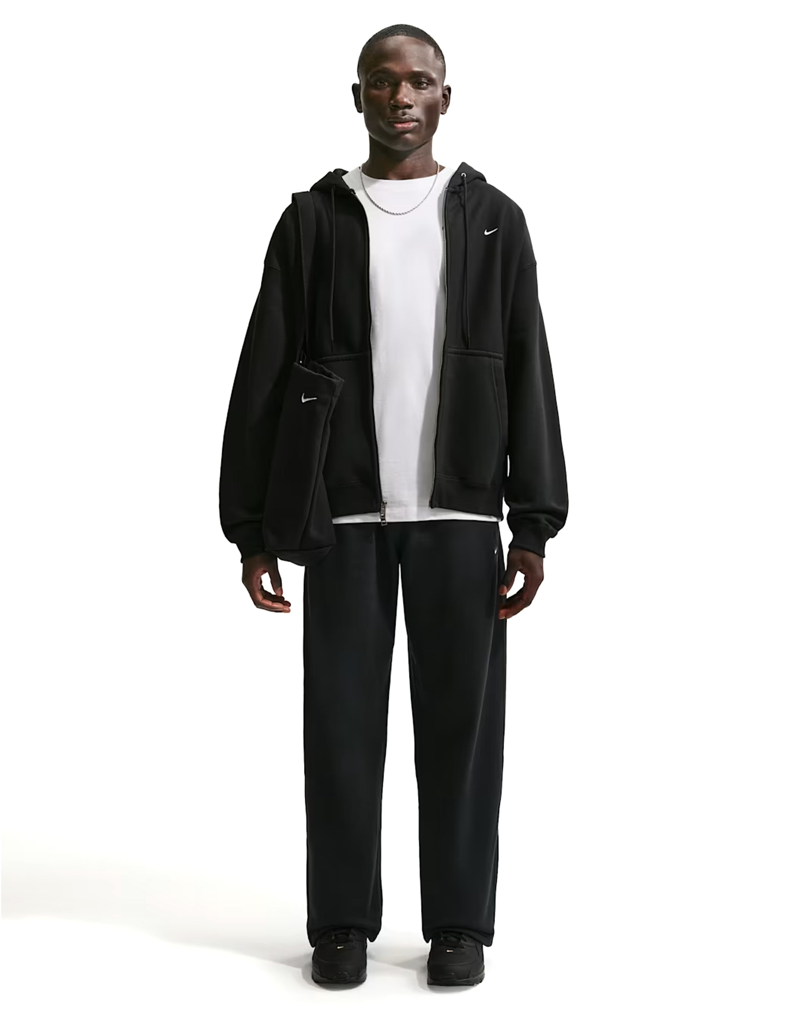 Solo Swoosh BB Fleece Open Hem Pant Black - Starcowparis - 4