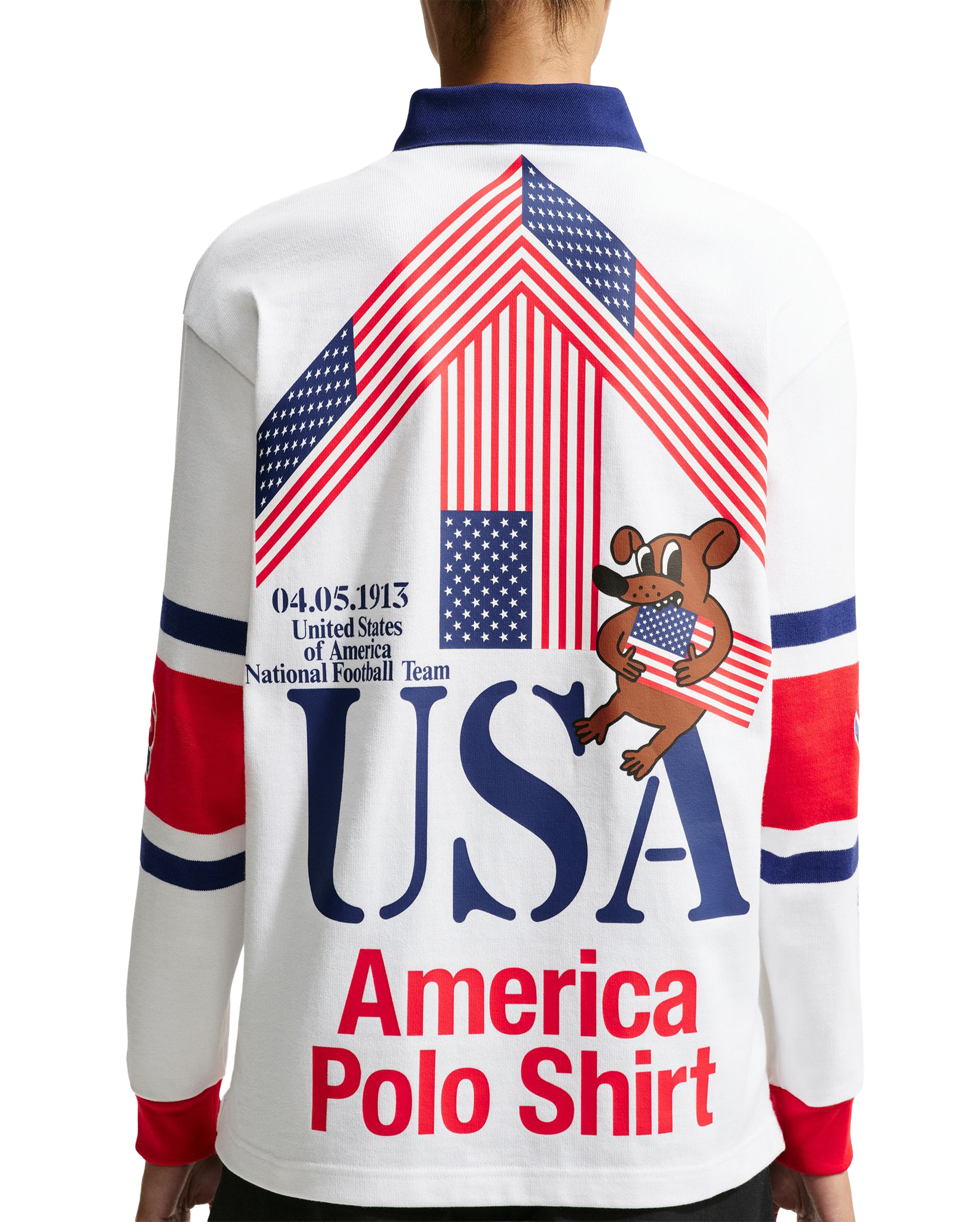 USMNT VAA Long Sleeve Rugby Top White - Starcowparis - 2