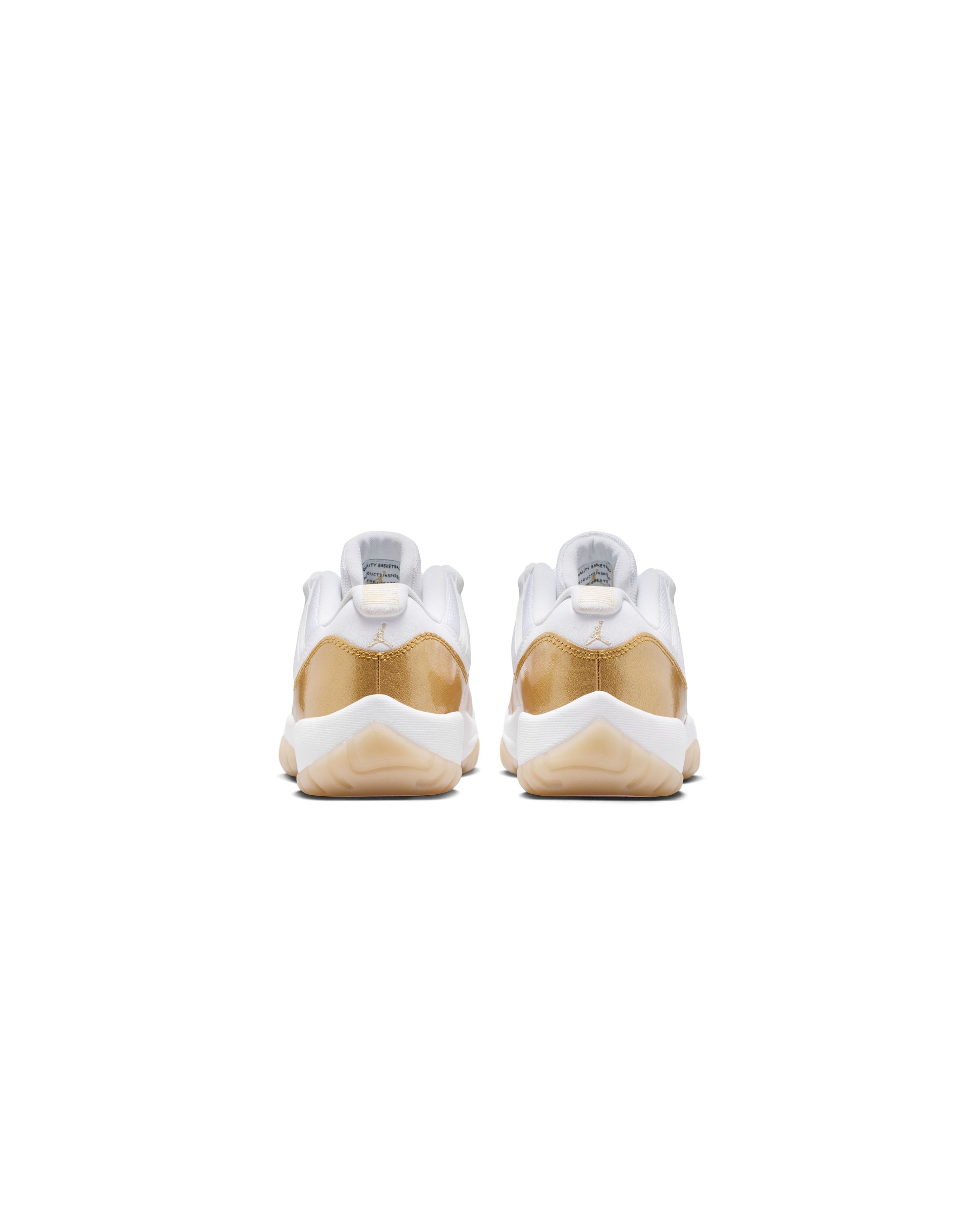 W Air Jordan 11 Retro Low White Metallic Gold 