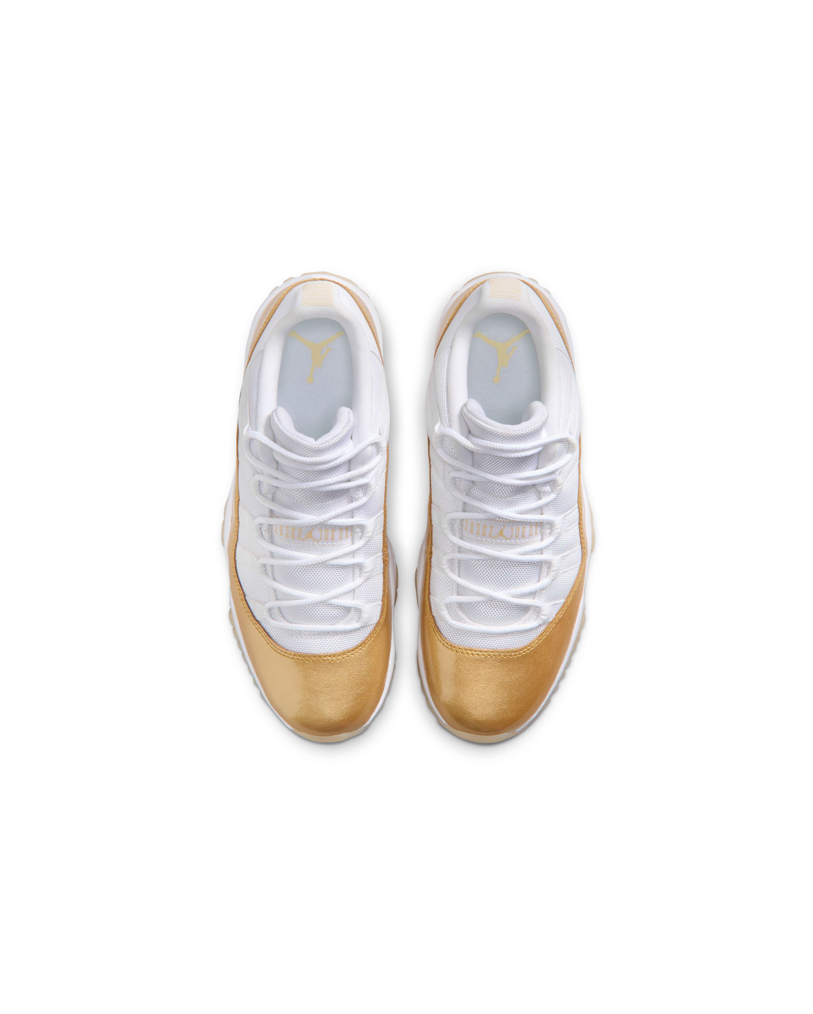 W Air Jordan 11 Retro Low White Metallic Gold 