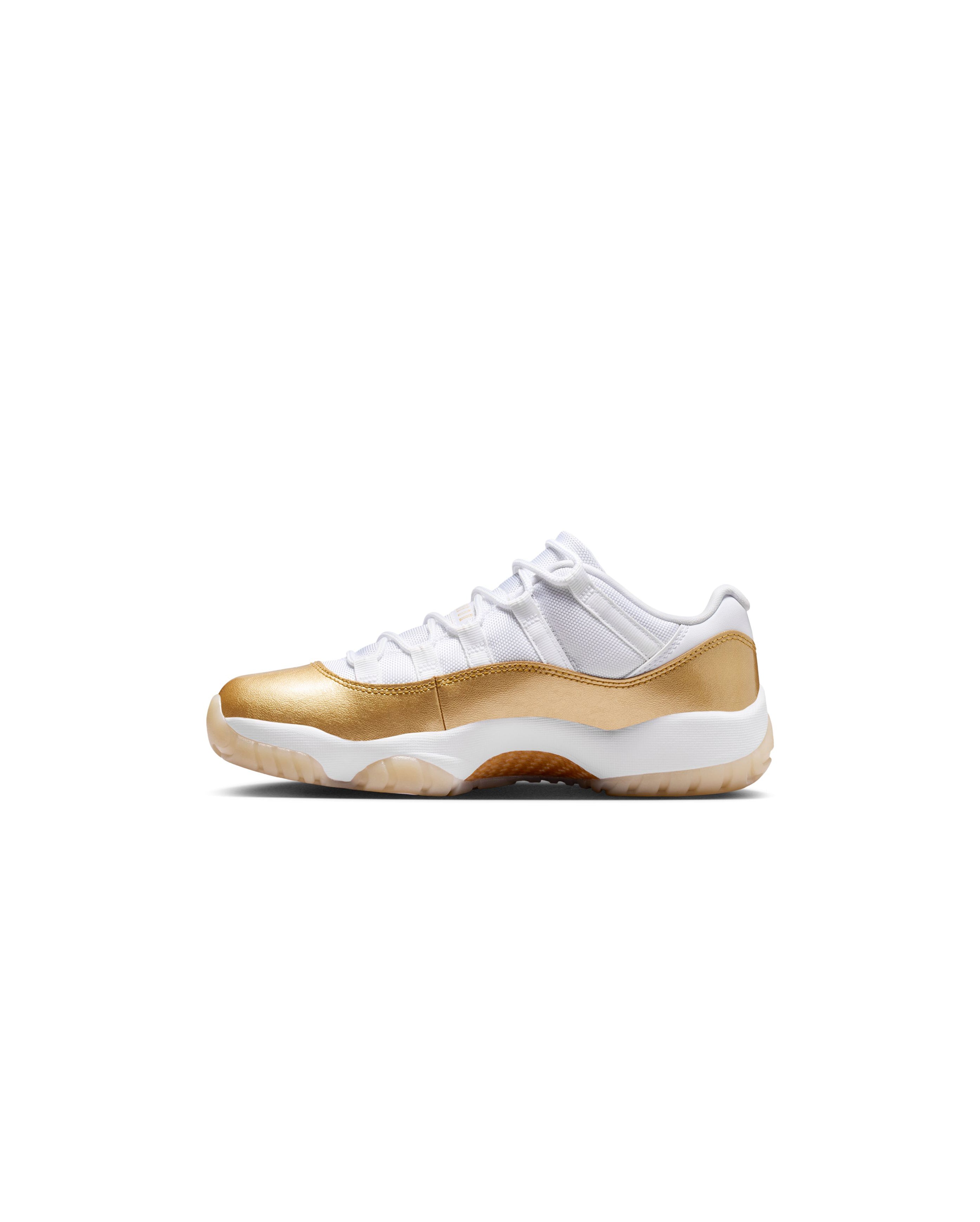 W Air Jordan 11 Retro Low White Metallic Gold 