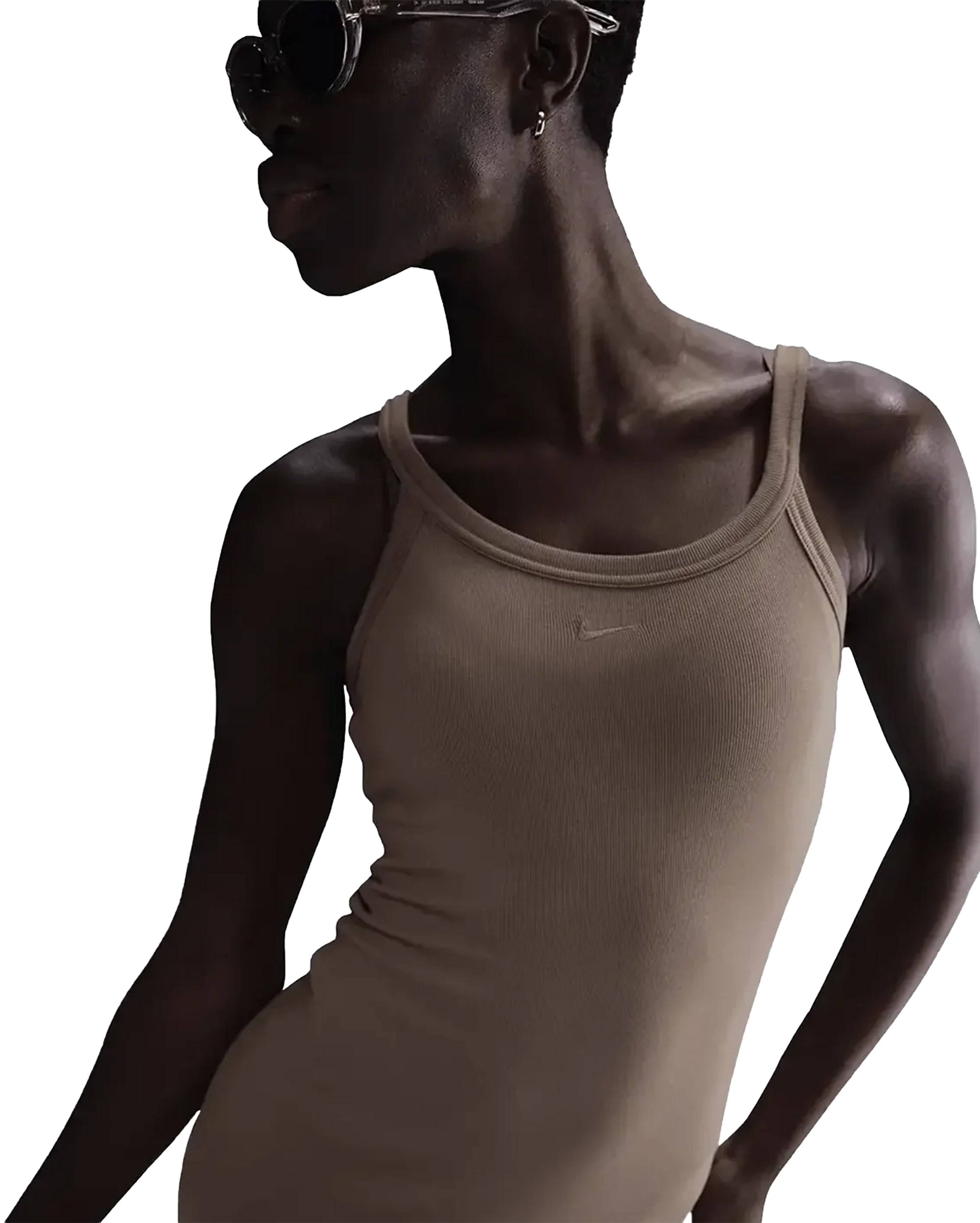 W Chill Knit Rippen-Tankkleid Black Sail - Starcowparis - 1
