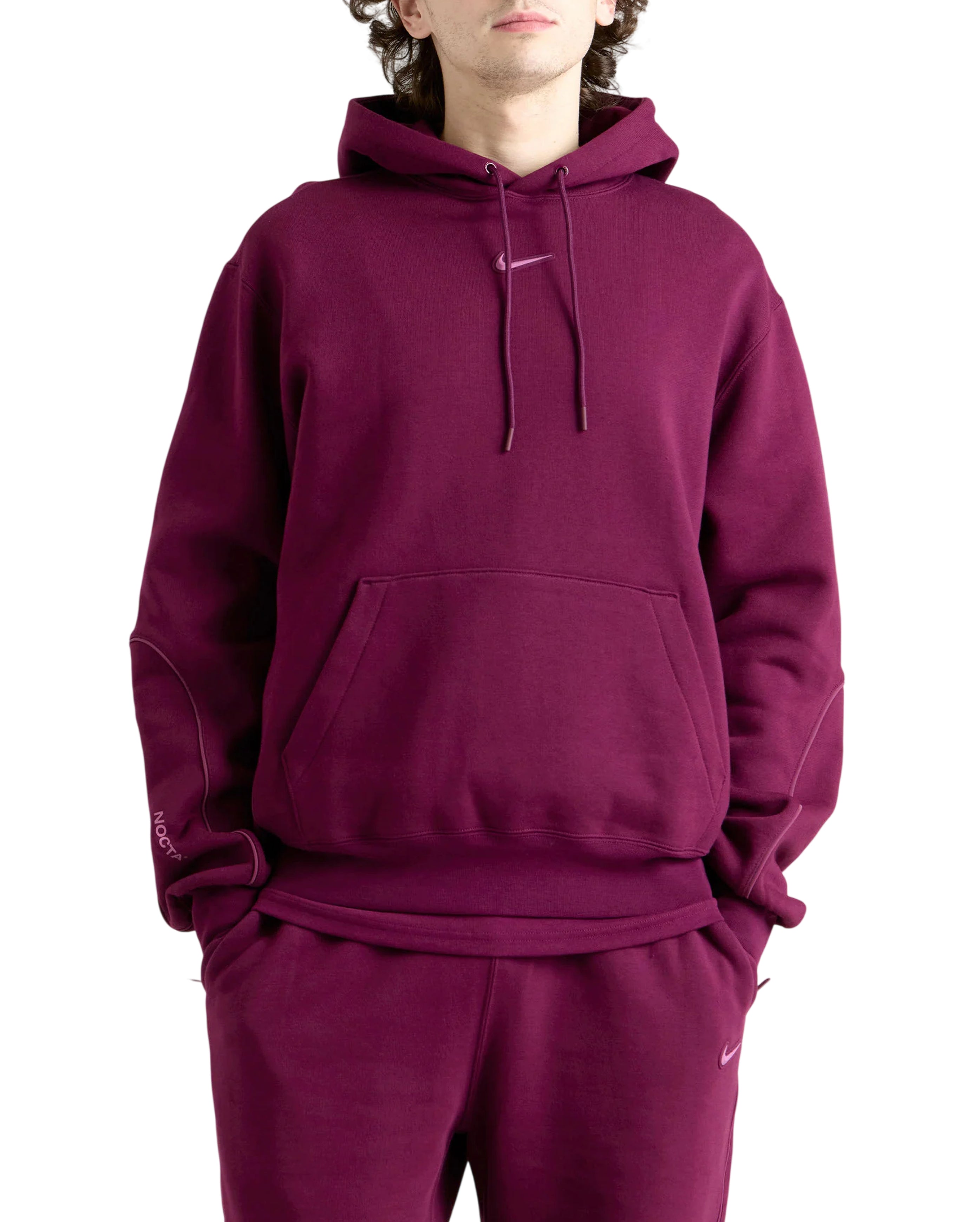Nike x NOCTA CS Hoodie Fleece 2 Bordeaux, porté, Starcow Paris - Starcow Paris - 2