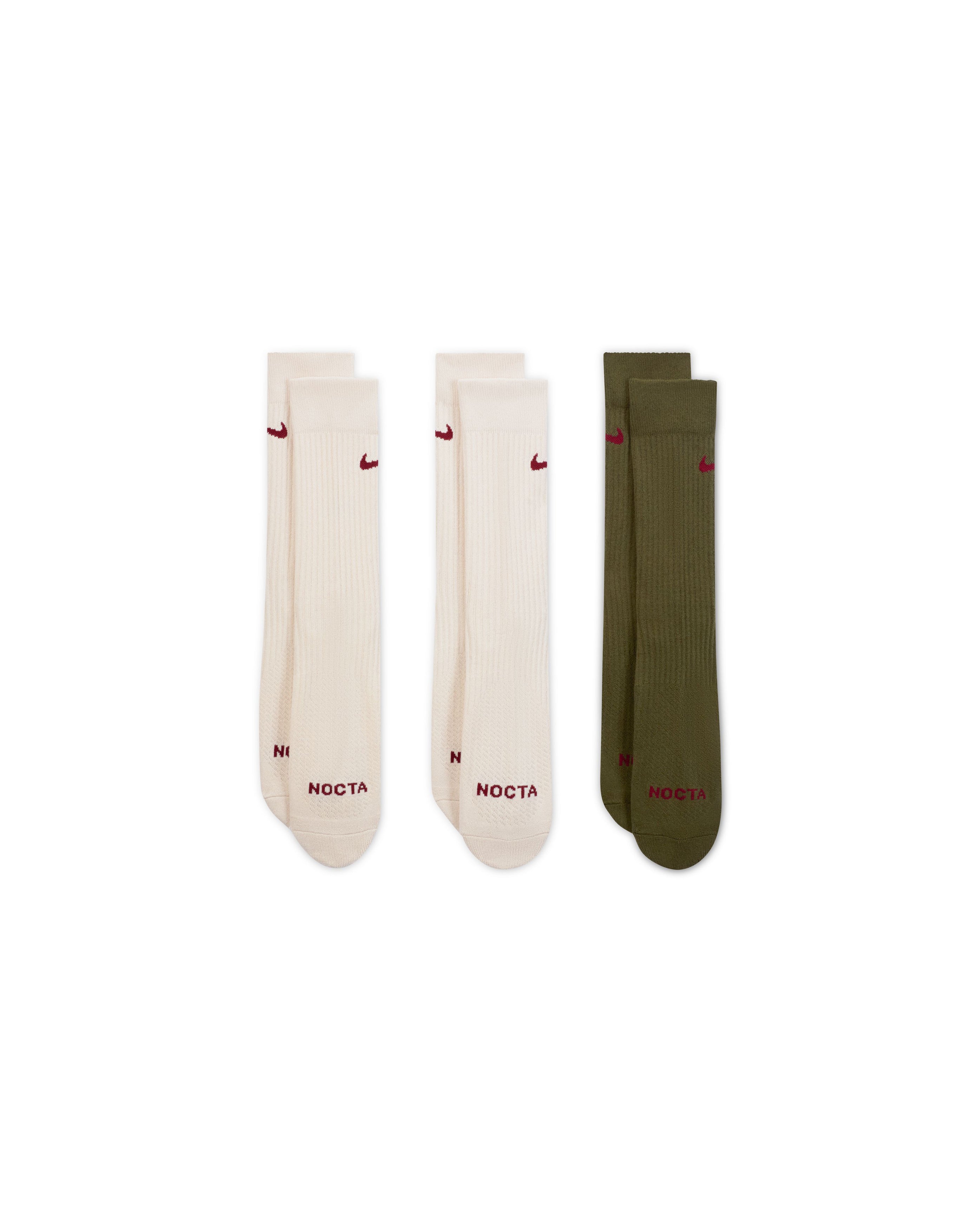 X NOCTA Crew Socks 3-Pack Multicolor - Starcowparis - 1