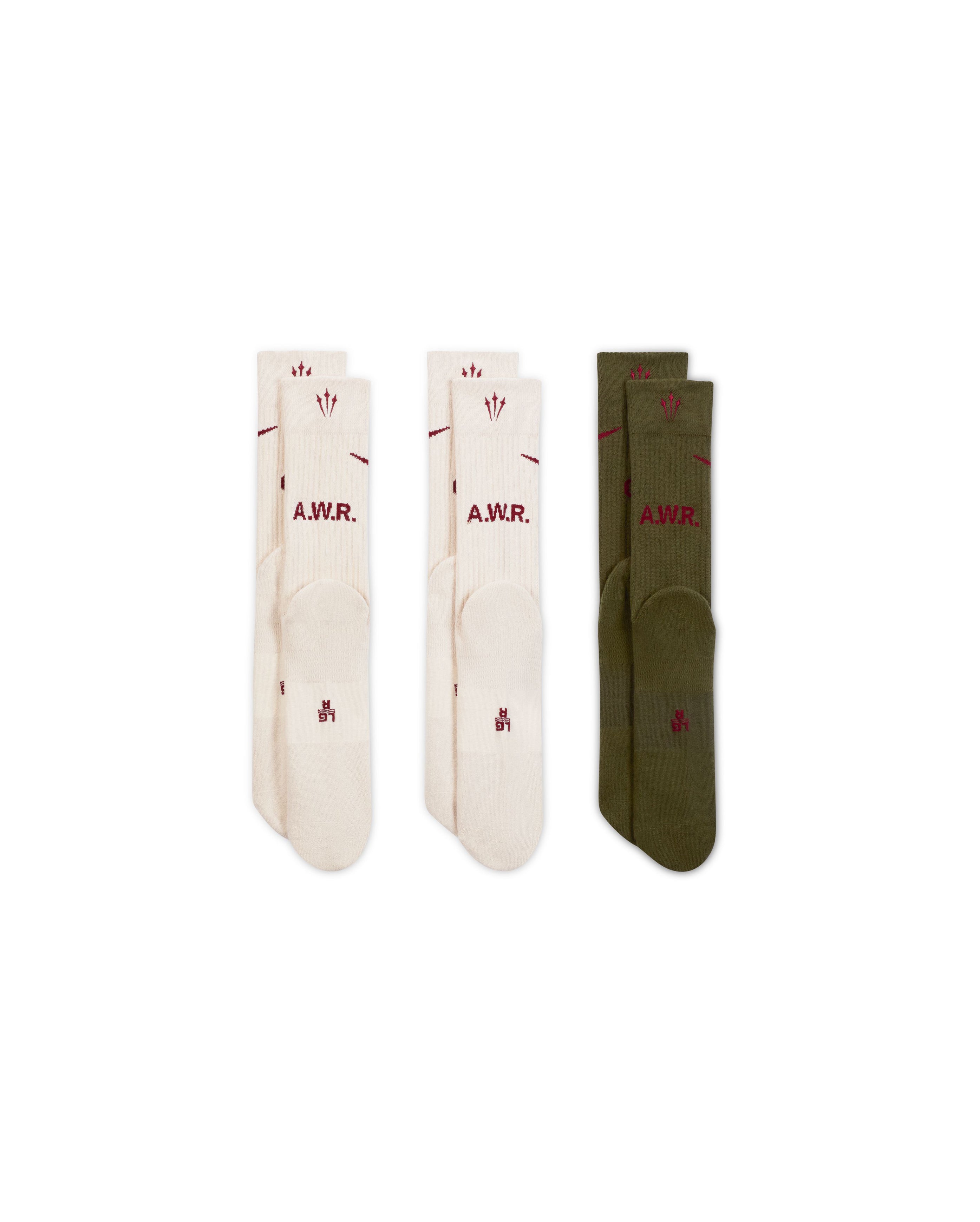 X NOCTA Crew Socks 3-Pack Multicolor - Starcowparis - 2