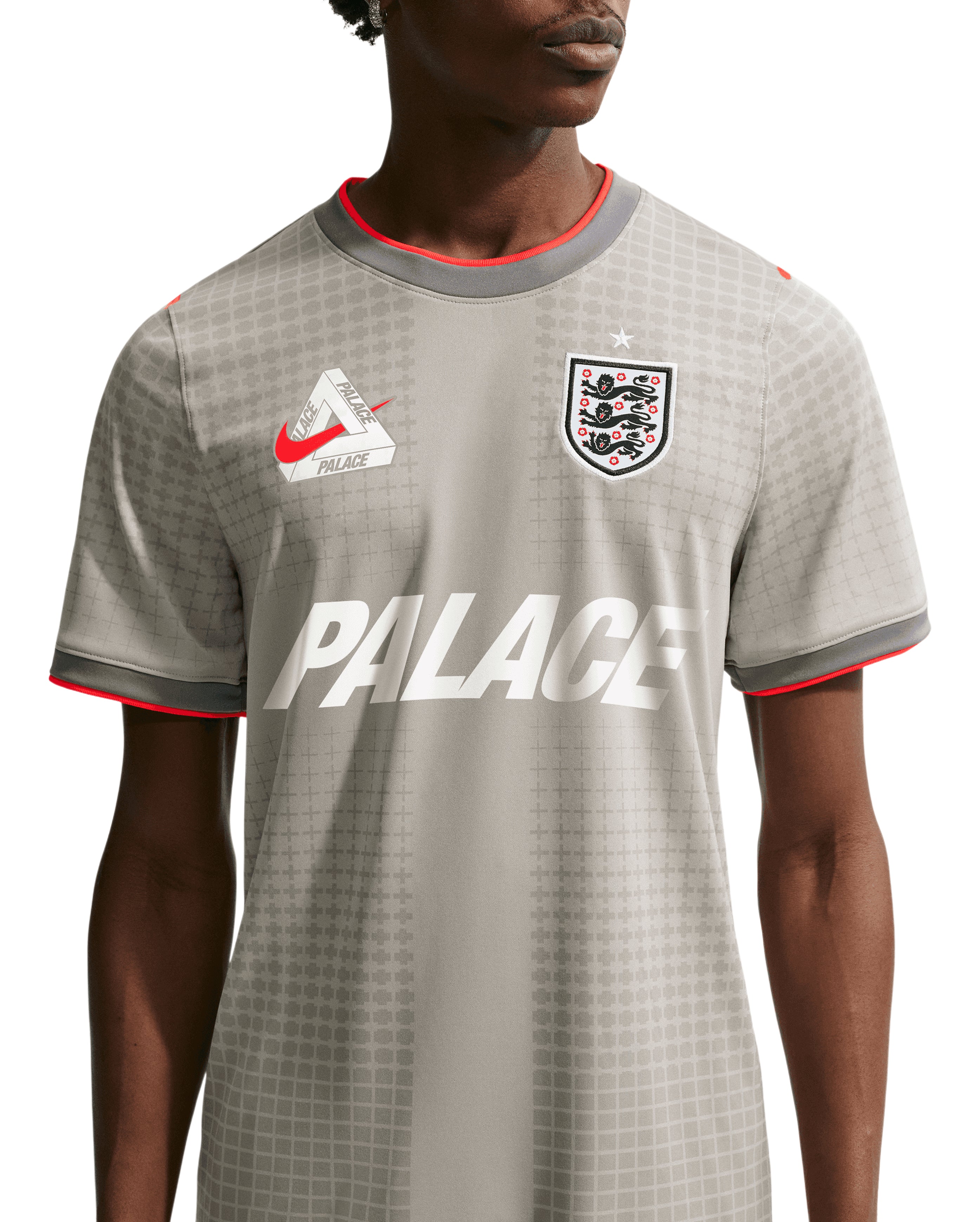 Nike x Palace England Academy Pro Top Pewter Grey, porté, Starcow Paris - Starcowparis - 1