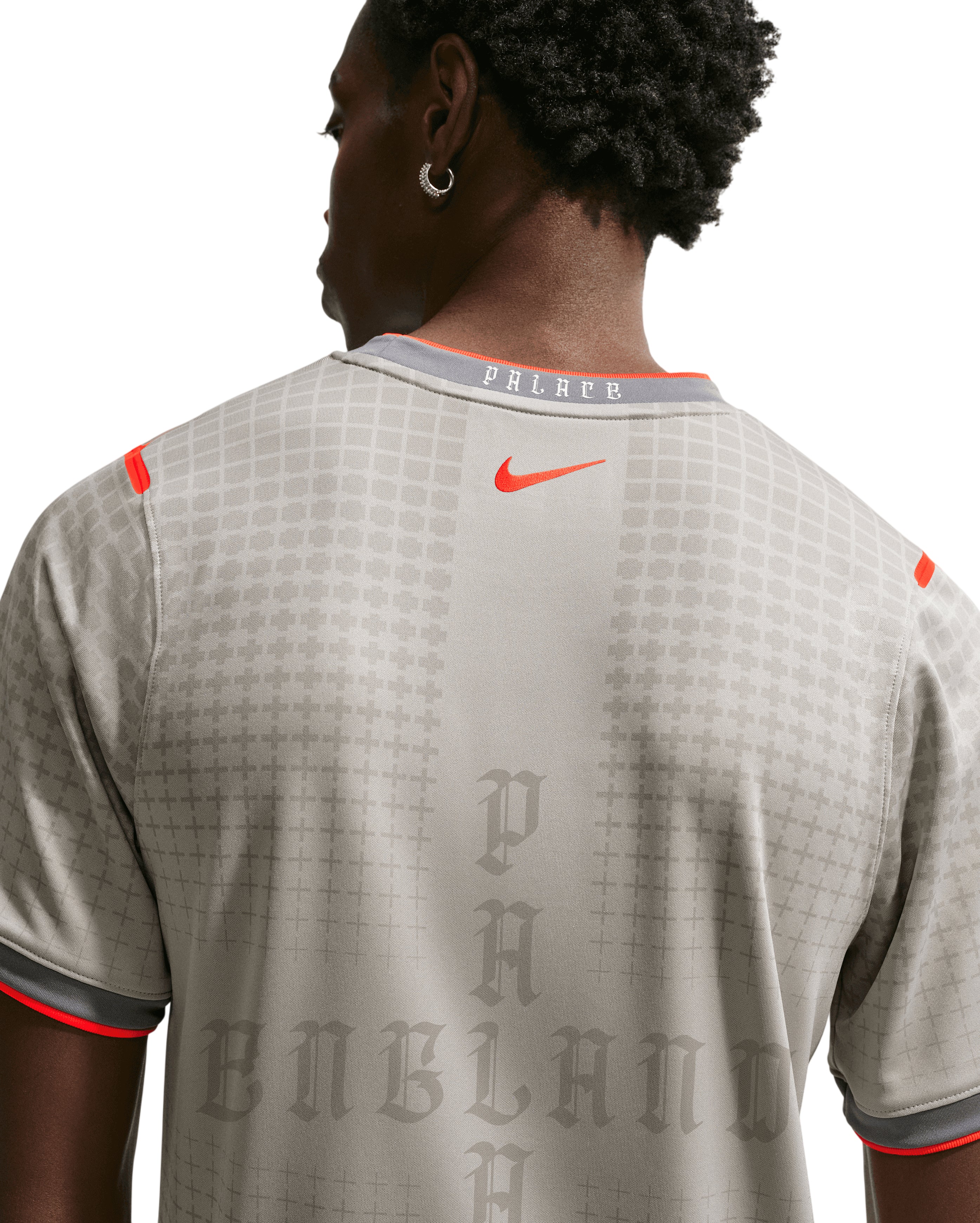 Nike x Palace England Academy Pro Top Pewter Grey, porté, Starcow Paris - Starcowparis - 2