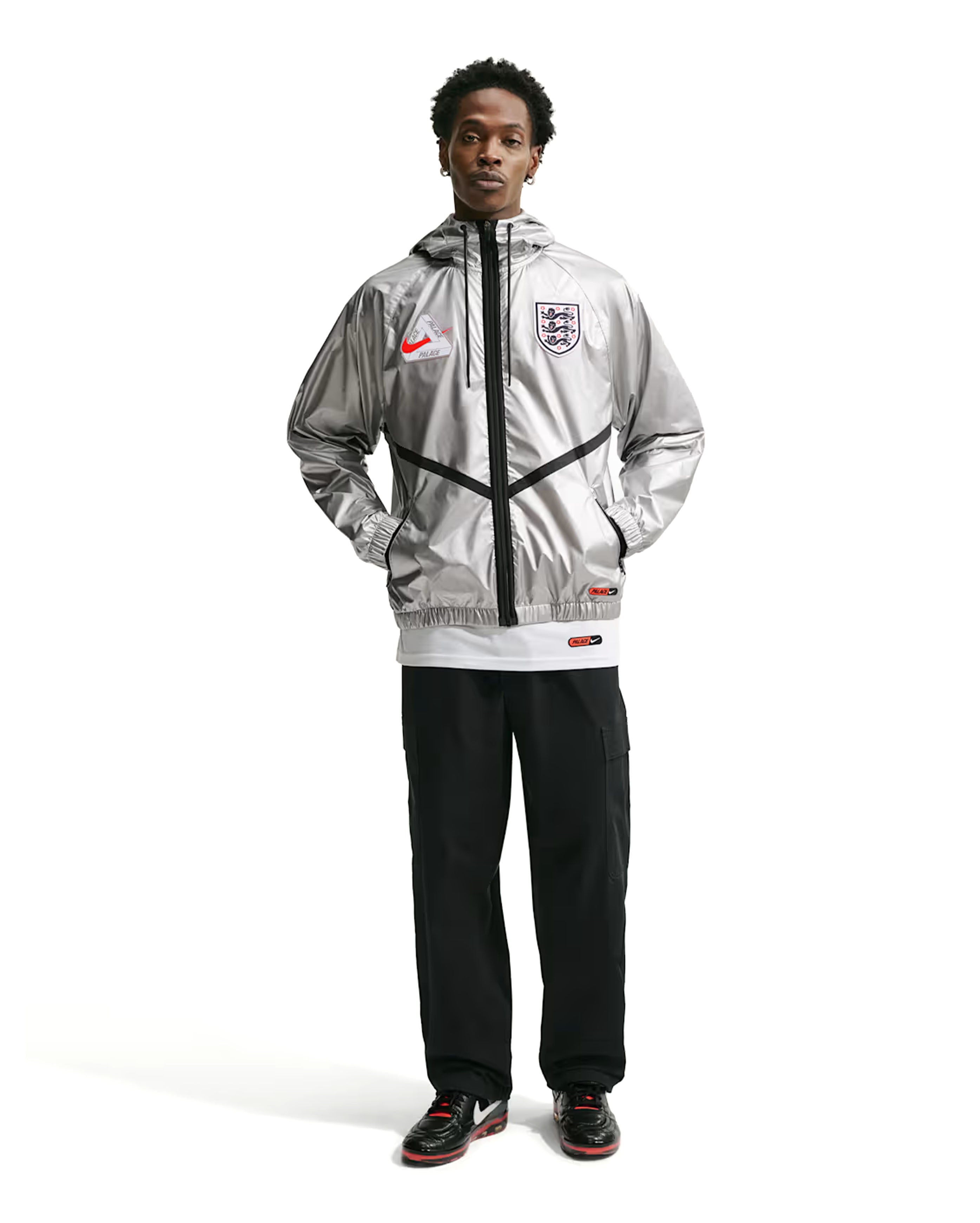 x Palace England Anthem Jacket Pewter Grey - Starcowparis - 4