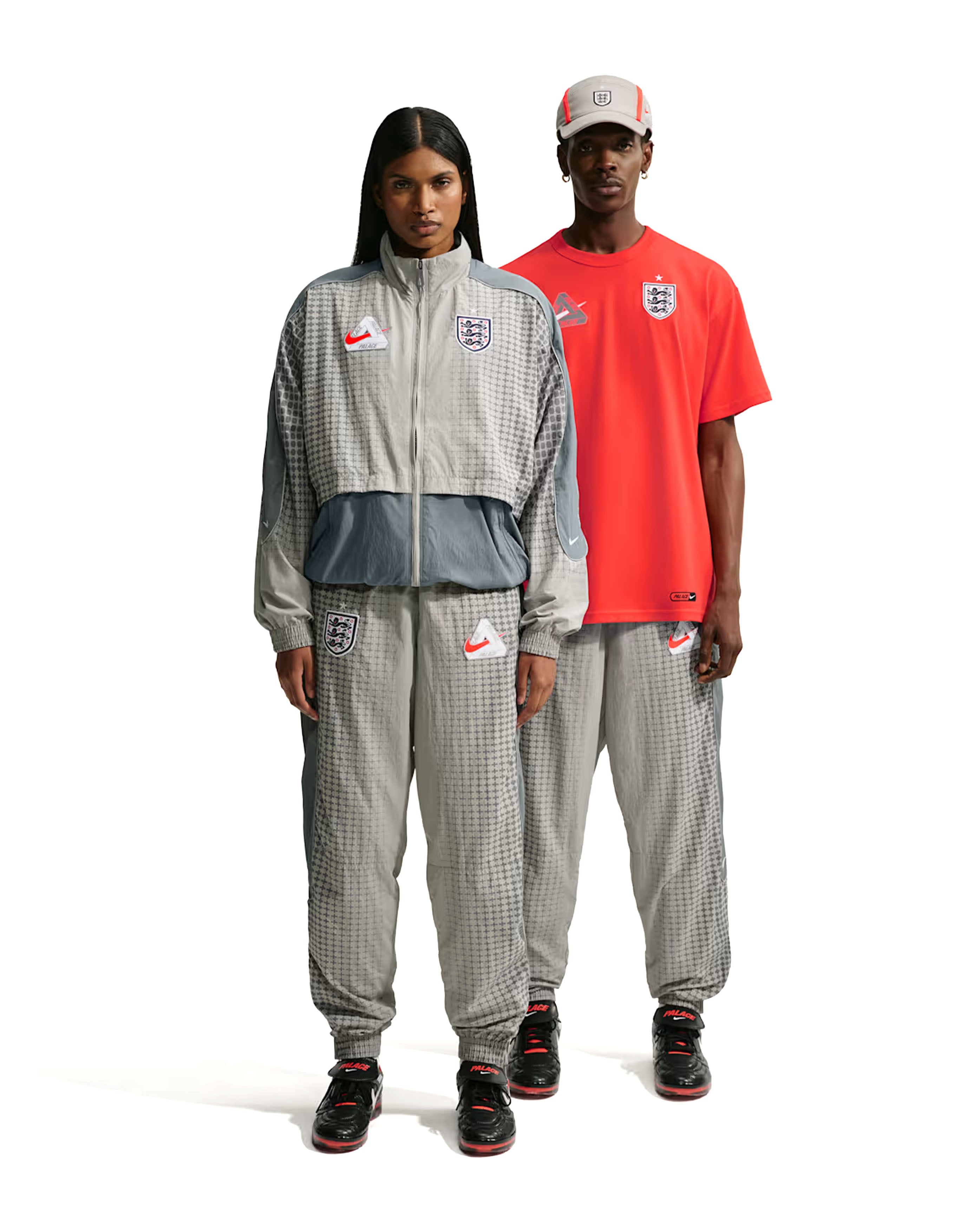 x Palace England Tracksuit Pants Pewter Grey - Starcowparis - 3