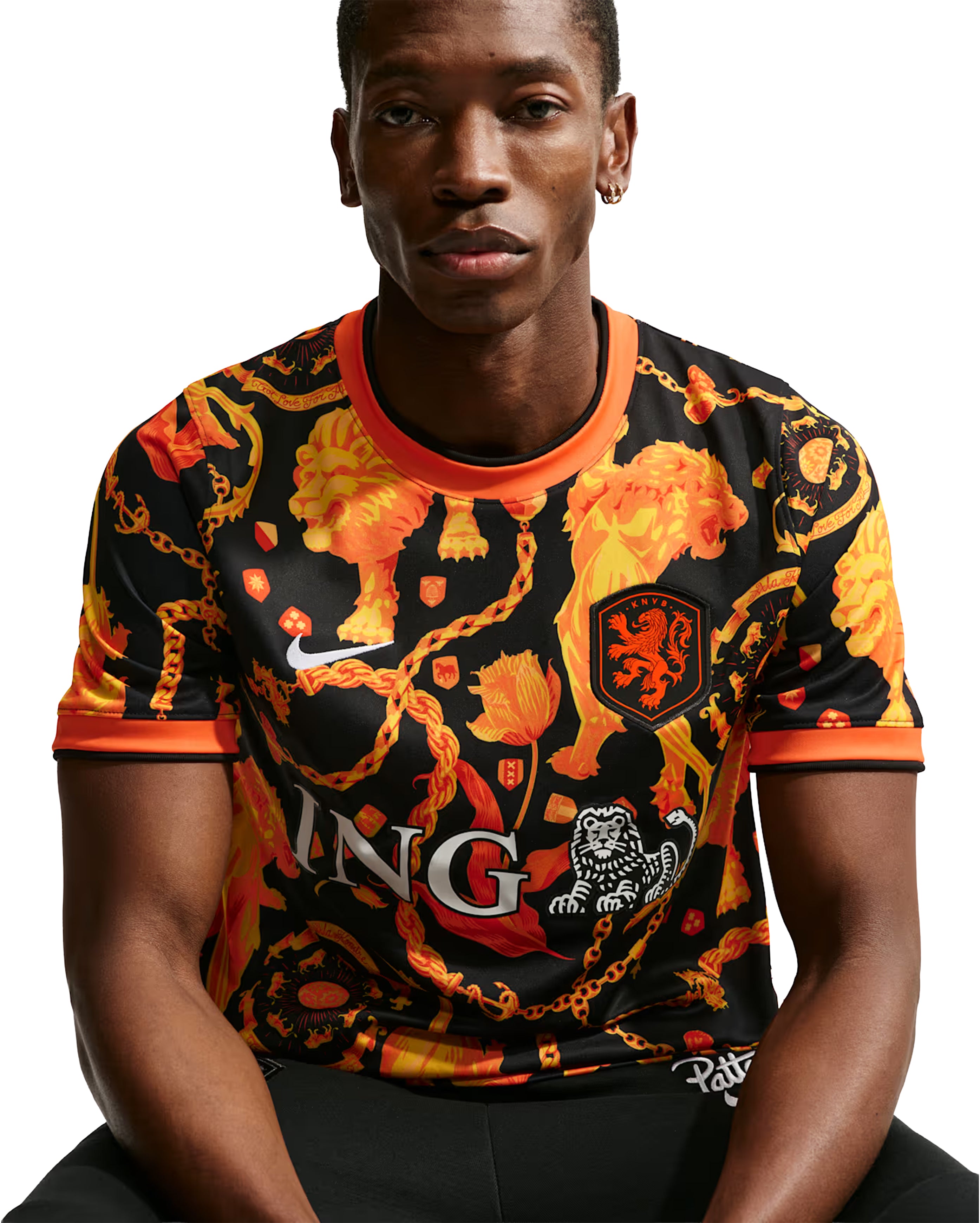 x Patta Netherlands Academy Pro Pre-Match Top Black - Starcowparis - 3