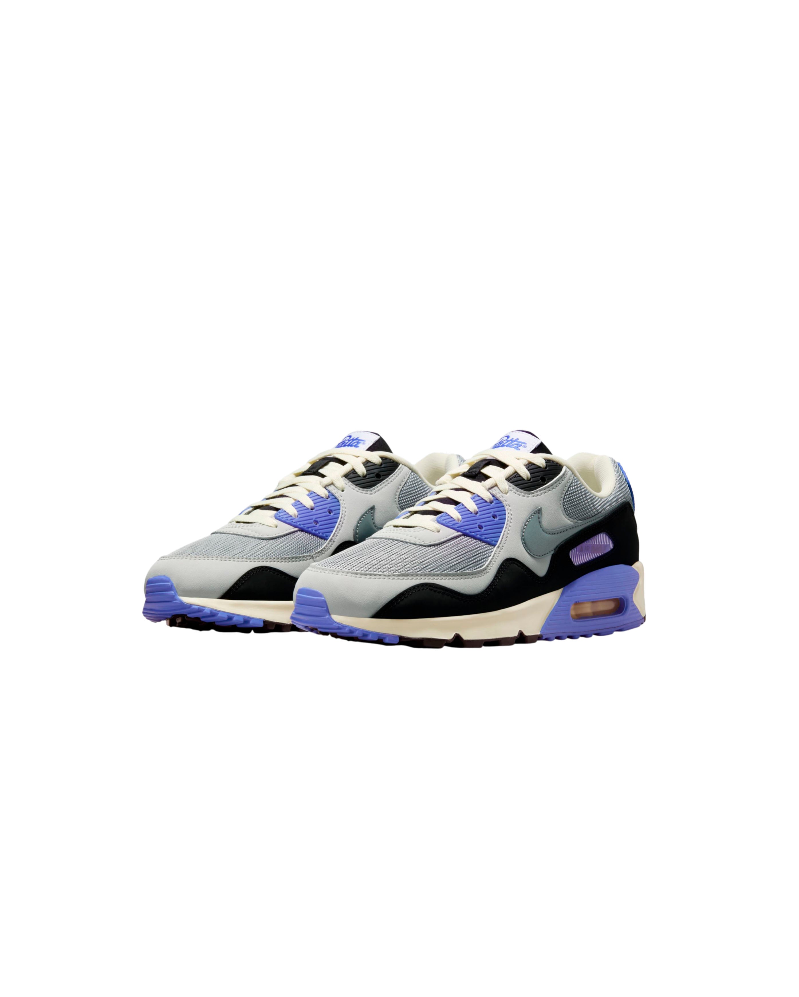 Nike-x Patta Air Max 90 SP Particle Grey Neutral Grey Sapphire-Starcowparis - Starcowparis - 2