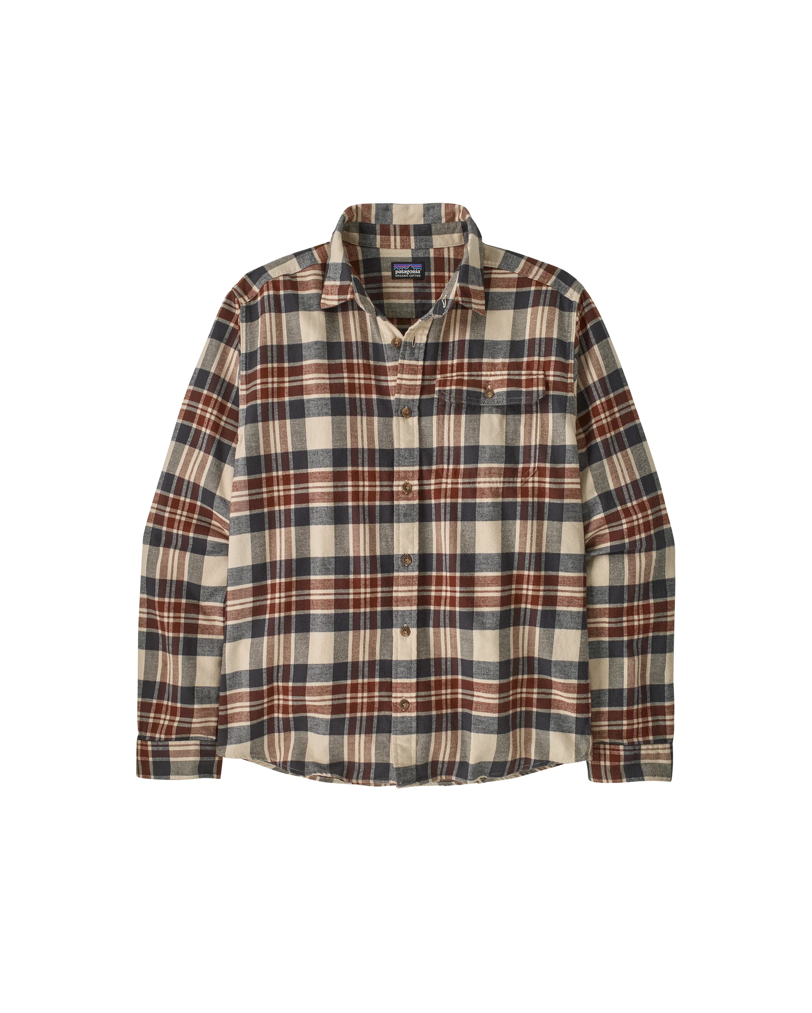 L/S Lightweight Fjord Flannel Shirt Paw Dried Vanilla - Starcowparis - 1