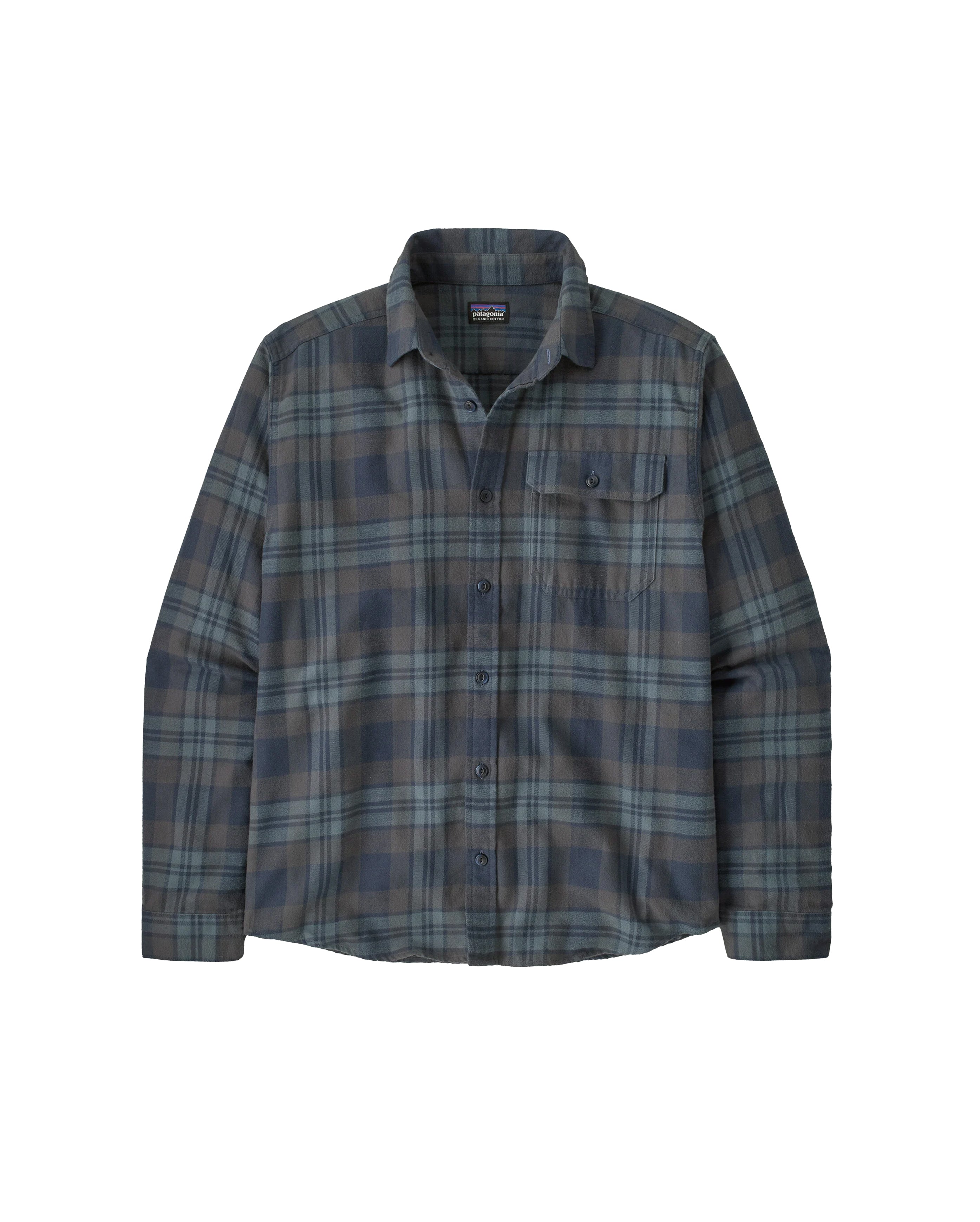 L/S Lightweight Fjord Flannel Shirt Paw Smodler Blue - Starcowparis - 1