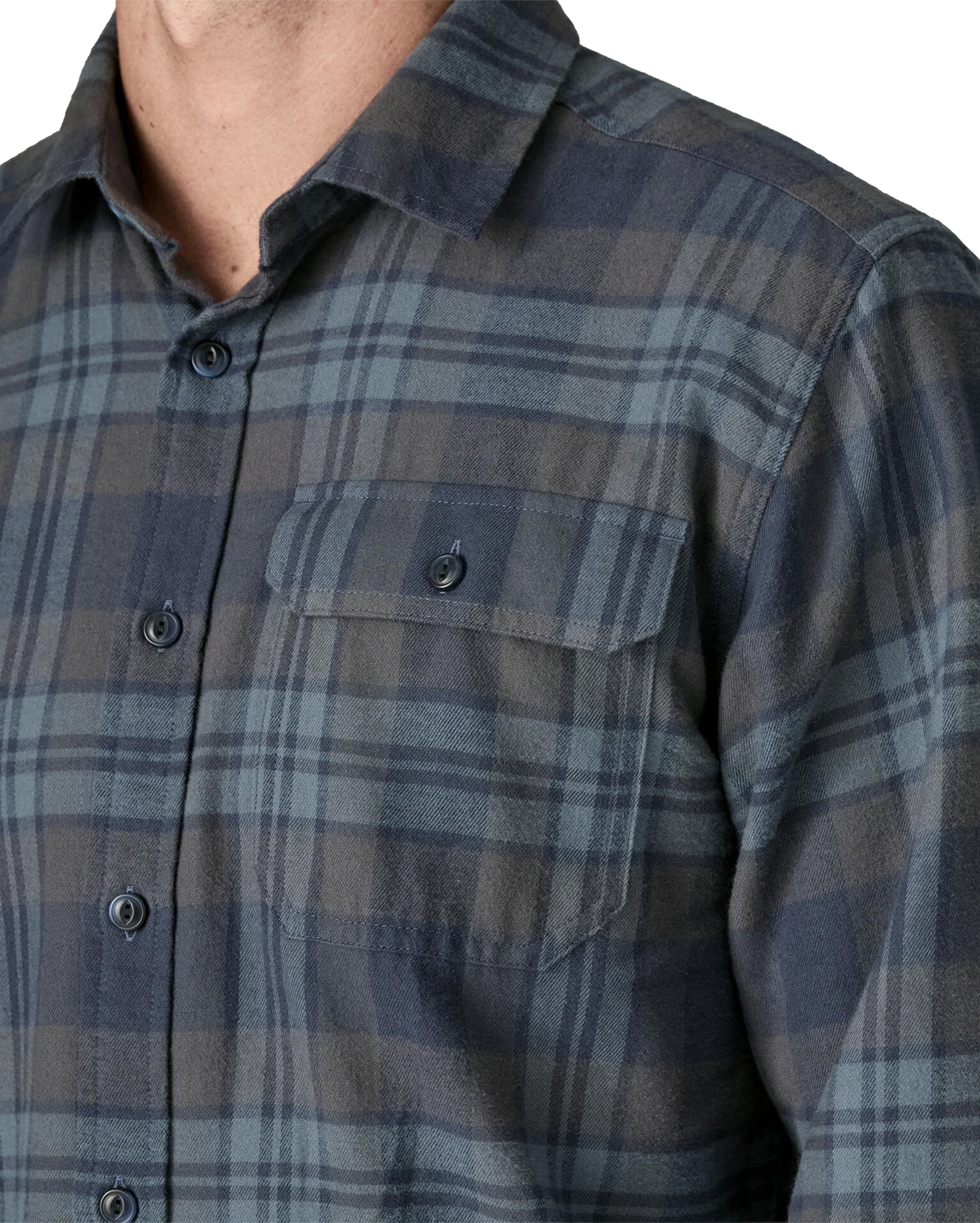 L/S Lightweight Fjord Flannel Shirt Paw Smodler Blue - Starcowparis - 4