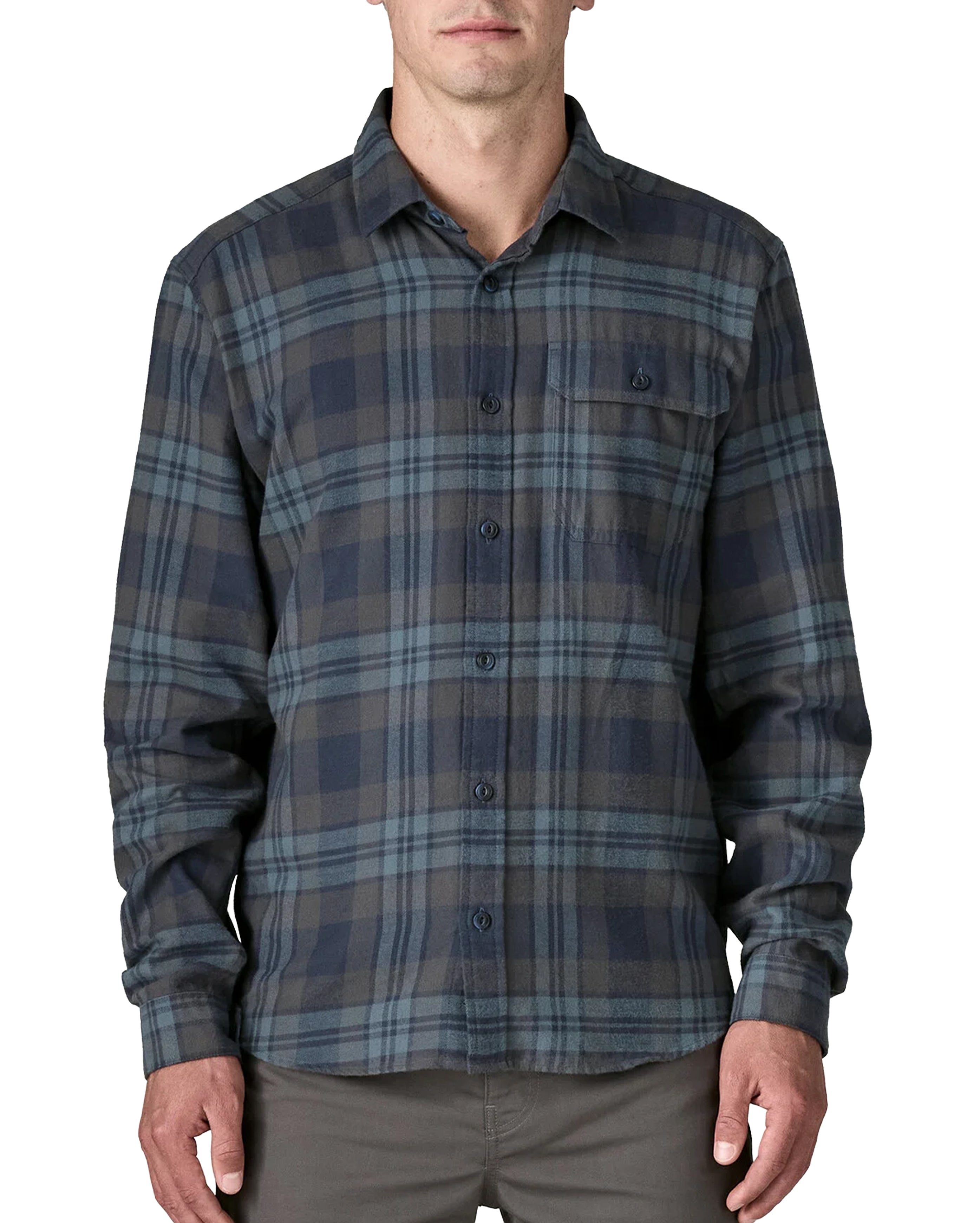 L/S Lightweight Fjord Flannel Shirt Paw Smodler Blue - Starcowparis - 2