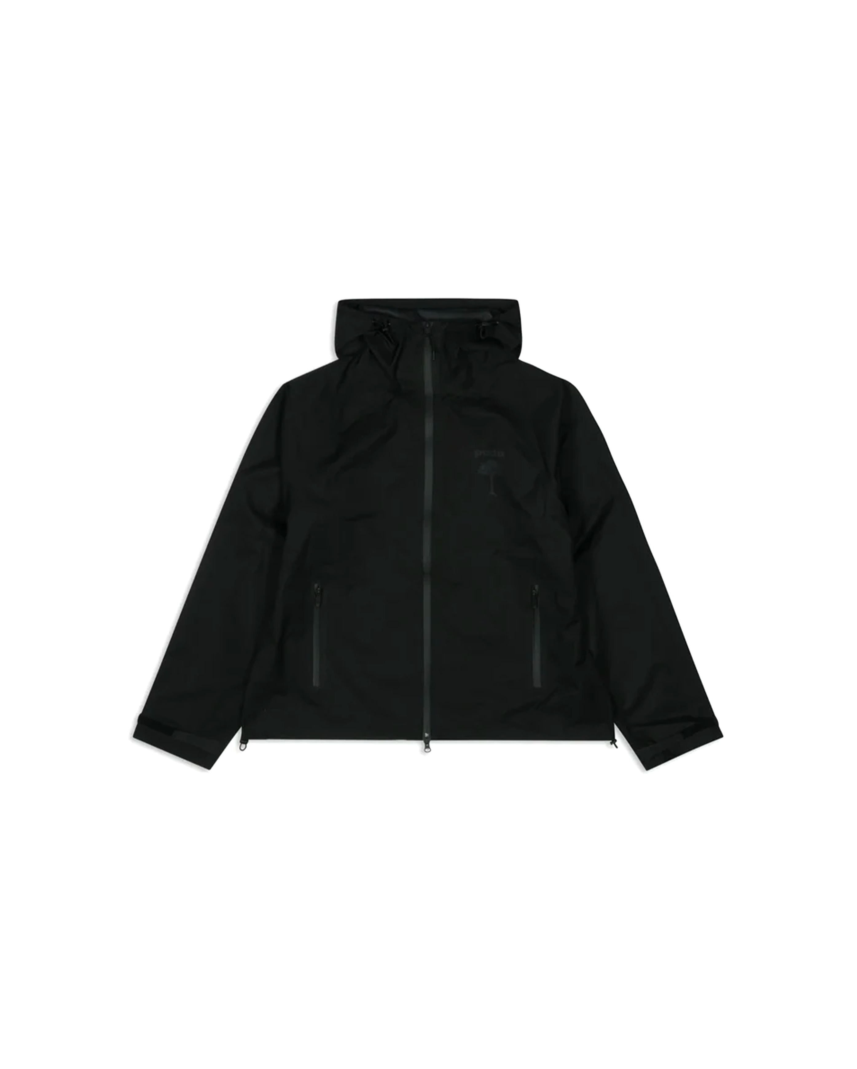 Patta 3M Reflective Waterproof Rain Jacket Black - Starcowparis - 1