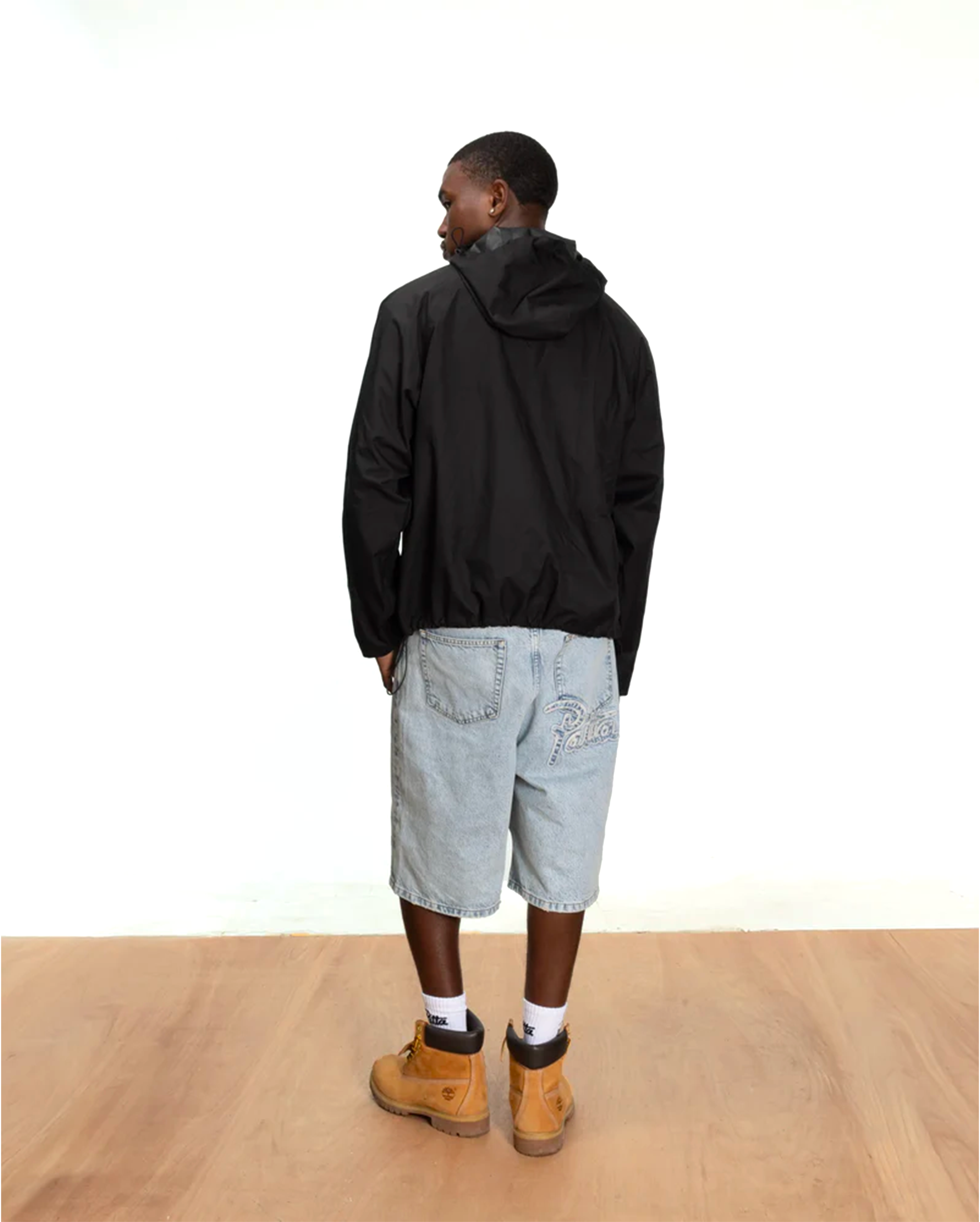 Patta 3M Reflective Waterproof Rain Jacket Black - Starcowparis - 4