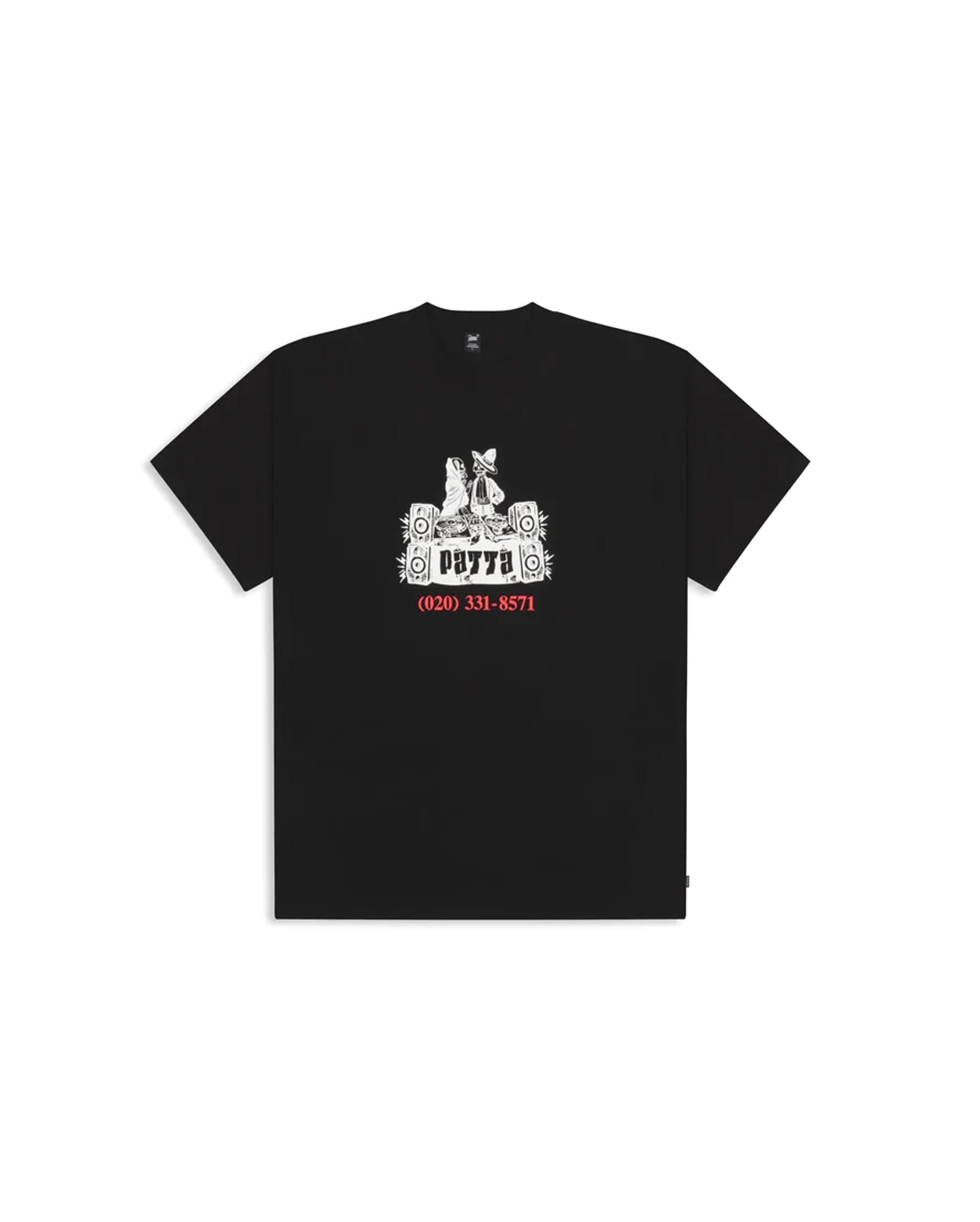Patta DJ Skully T-Shirt Black - Starcowparis - 1