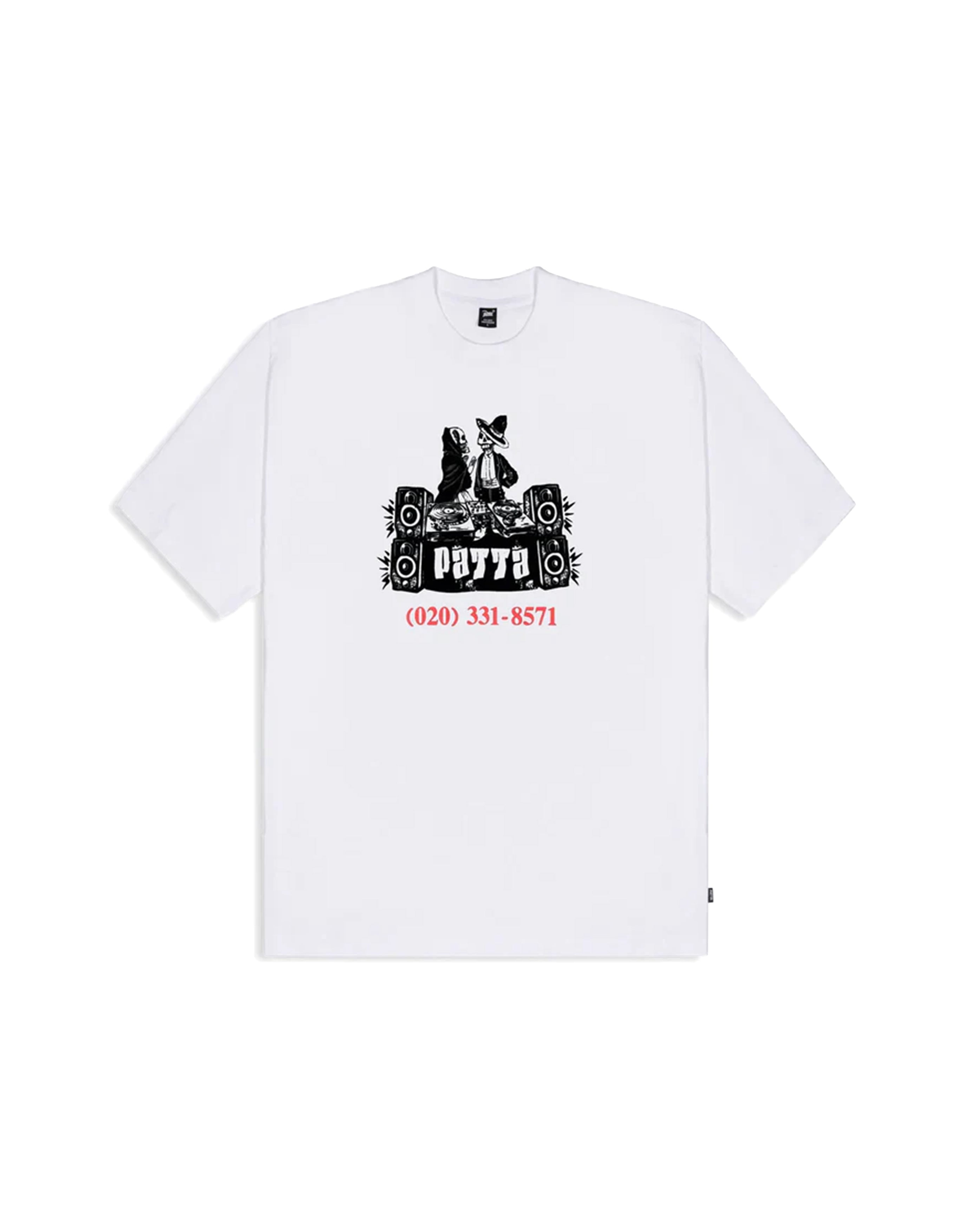 Patta DJ Skully T-Shirt White - Starcowparis - 1