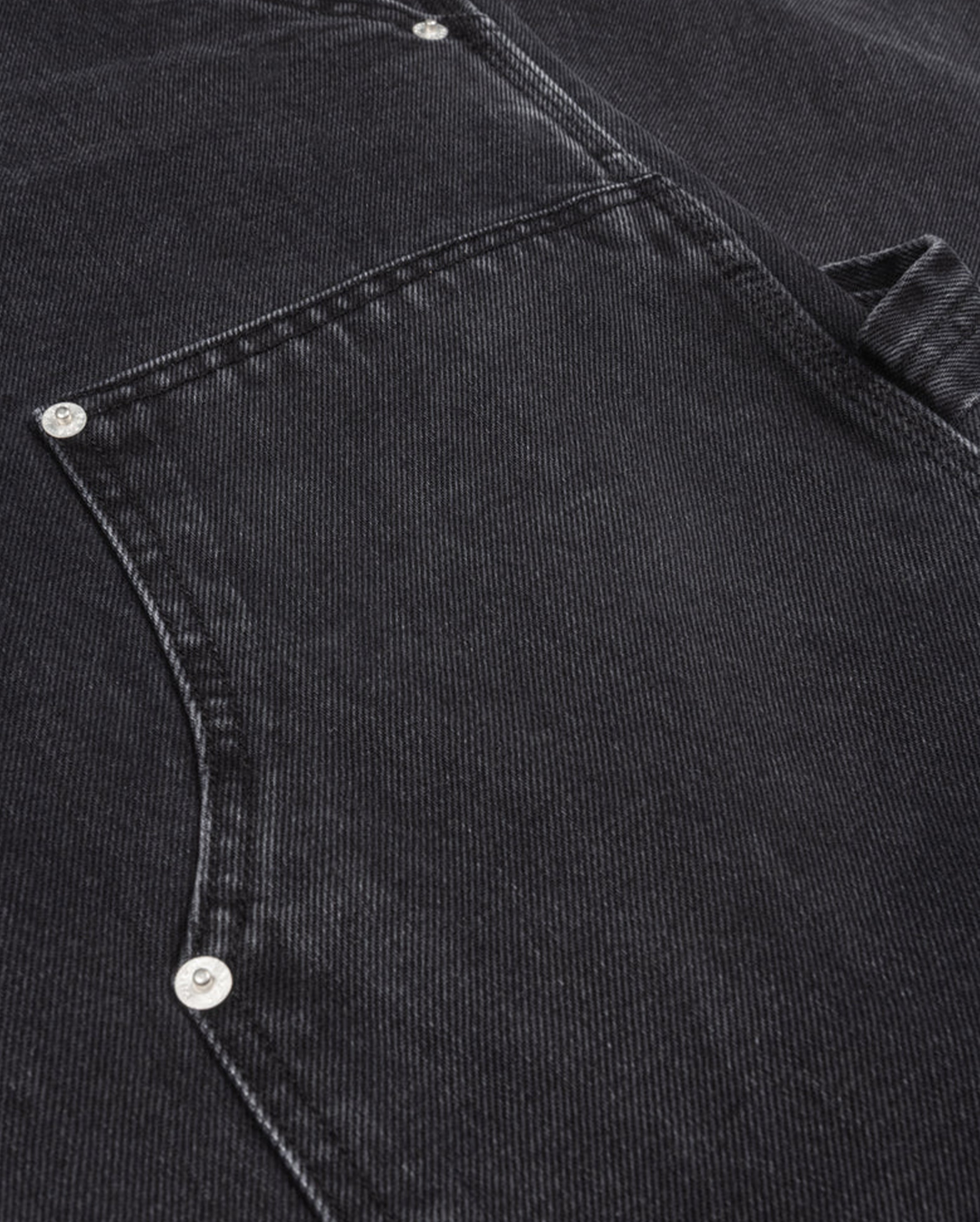 Double Knee Denim Pants Black - Starcowparis - 4