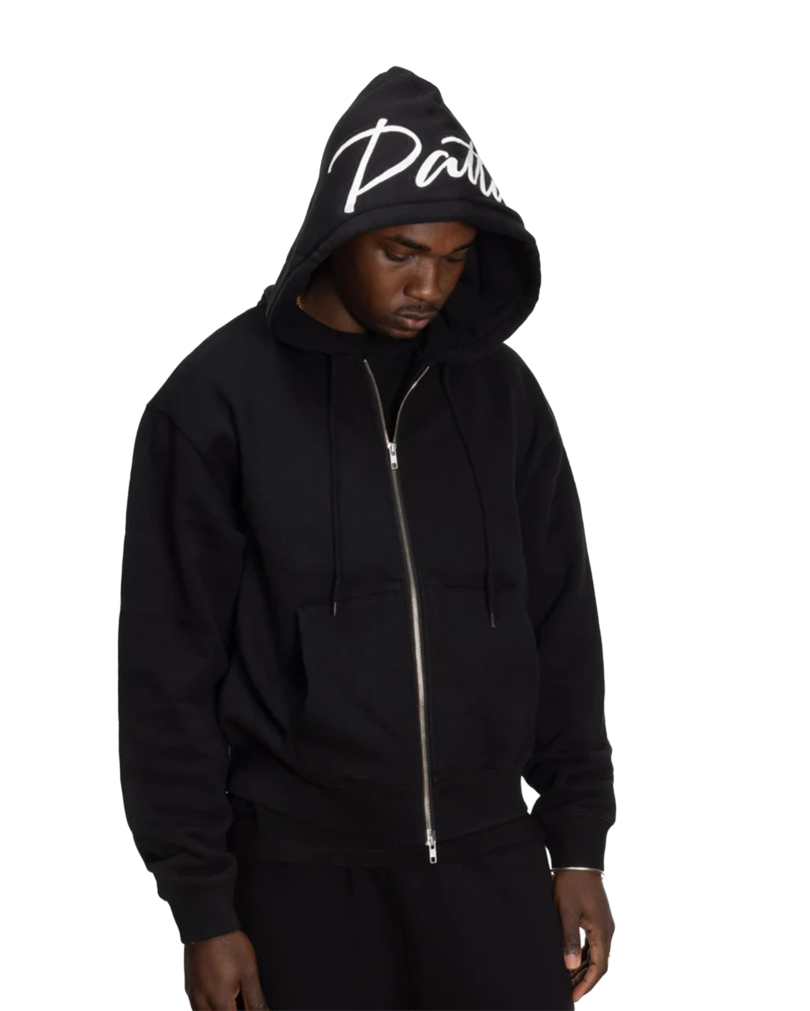 Embro Classic Zip Up Hooded Sweater Black - Starcowparis - 2