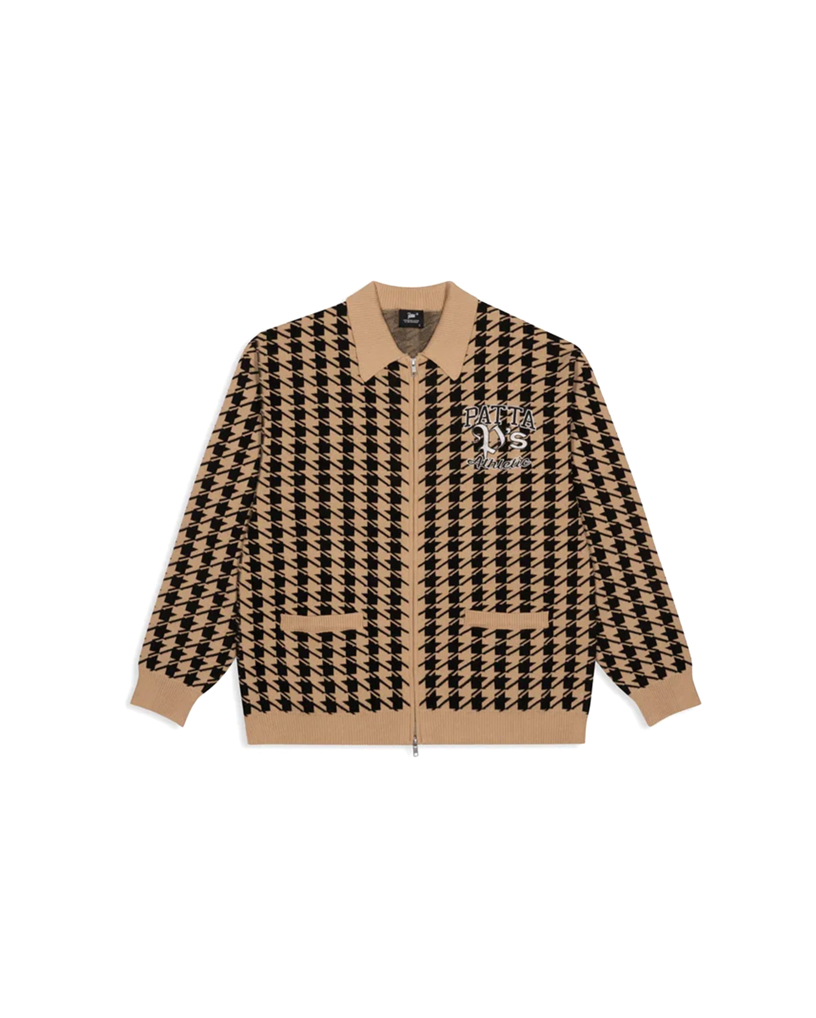 Houndstooth Cardigan Irish Cream - Starcowparis - 1