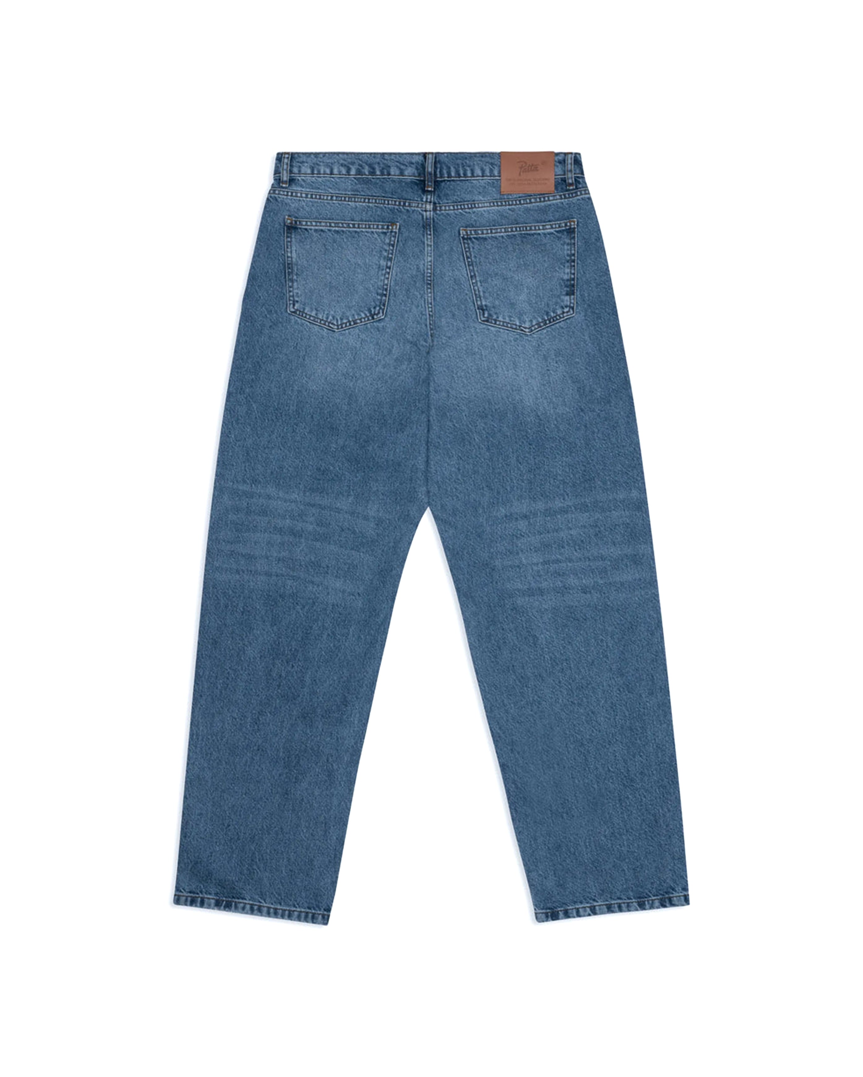 Laserprint Whiskers Denim Pants Light Blue Denim - Starcowparis - 3
