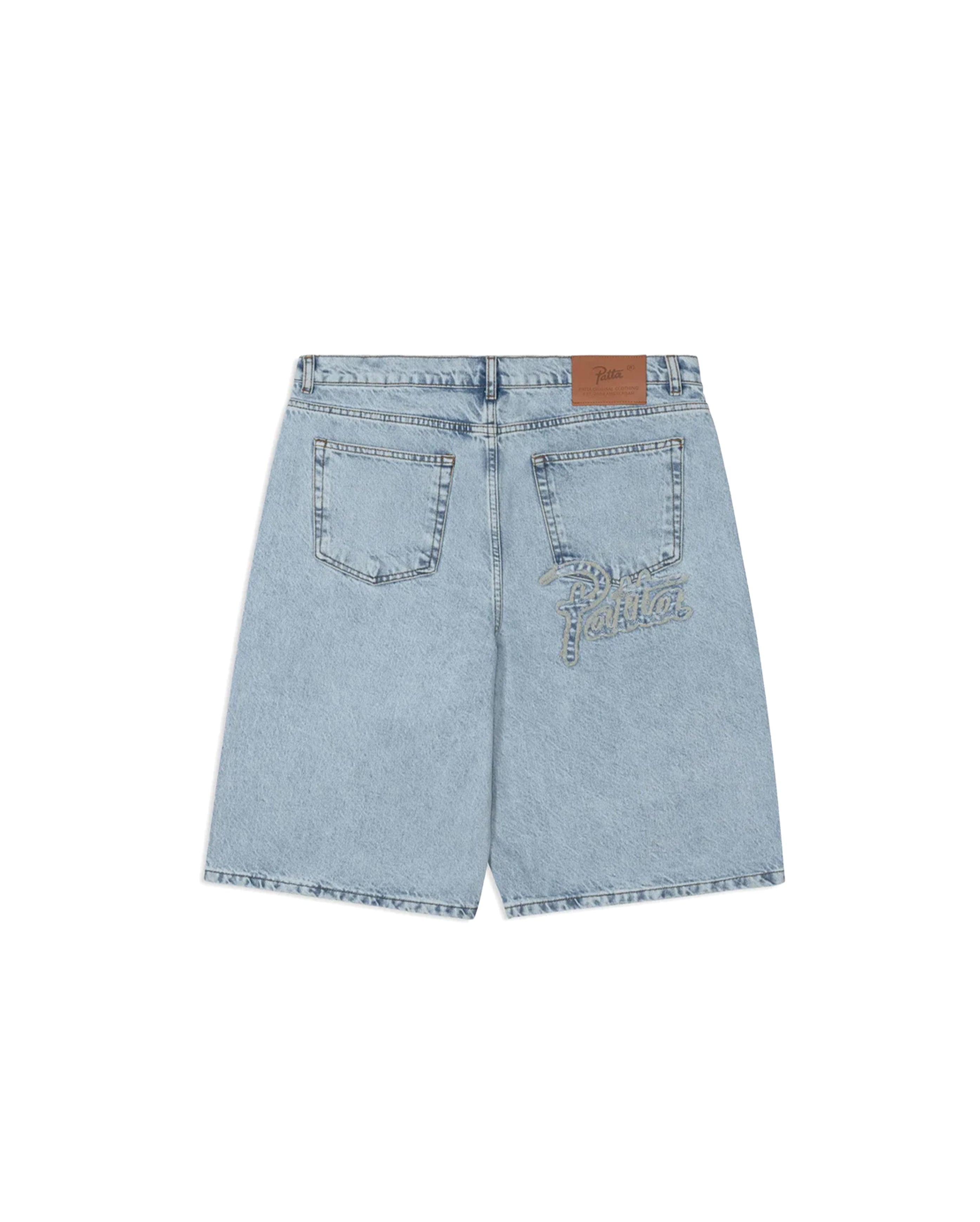 Light Wash Denim Shorts Light Blue Denim - Starcowparis - 1