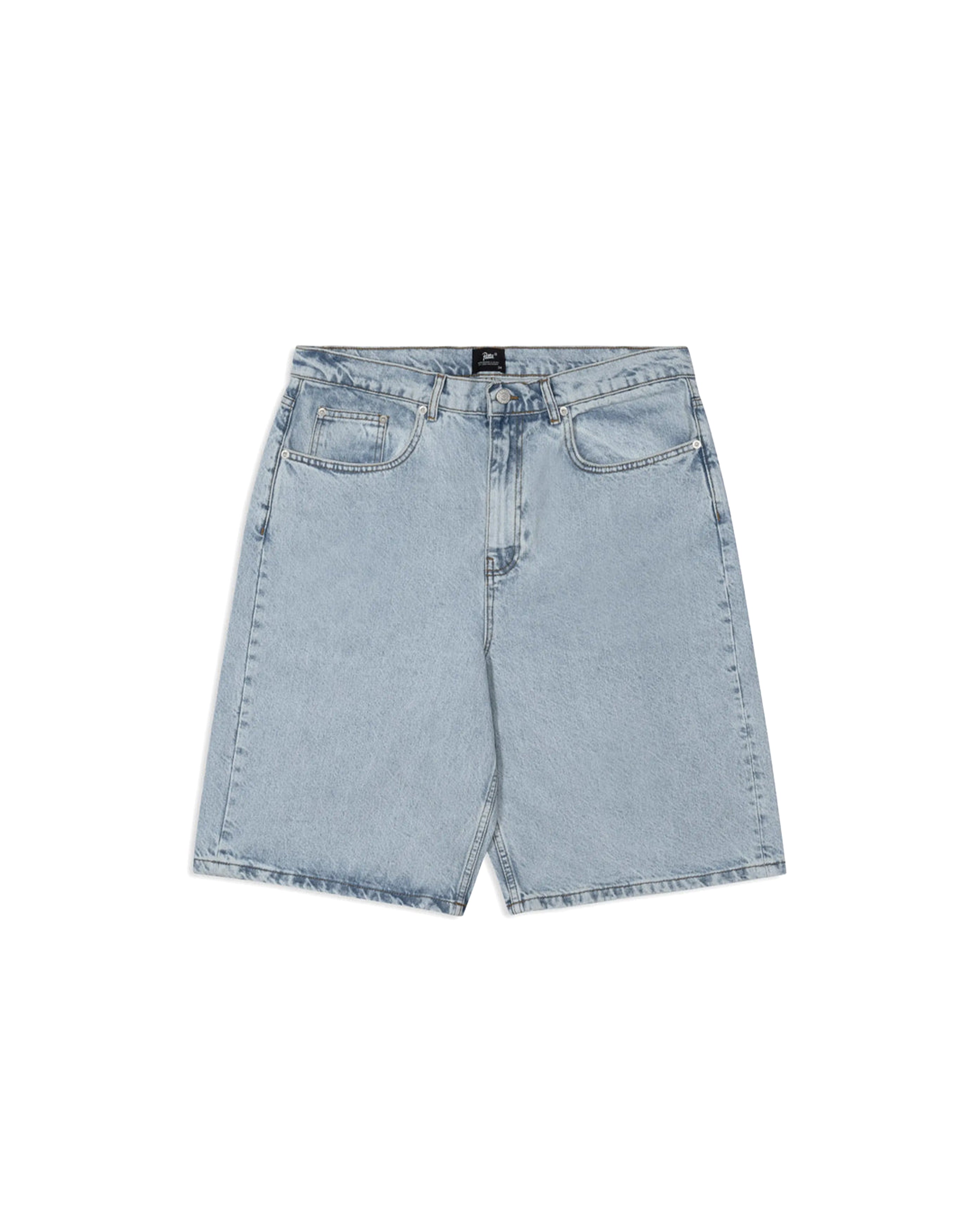 Light Wash Denim Shorts Light Blue Denim - Starcowparis - 2