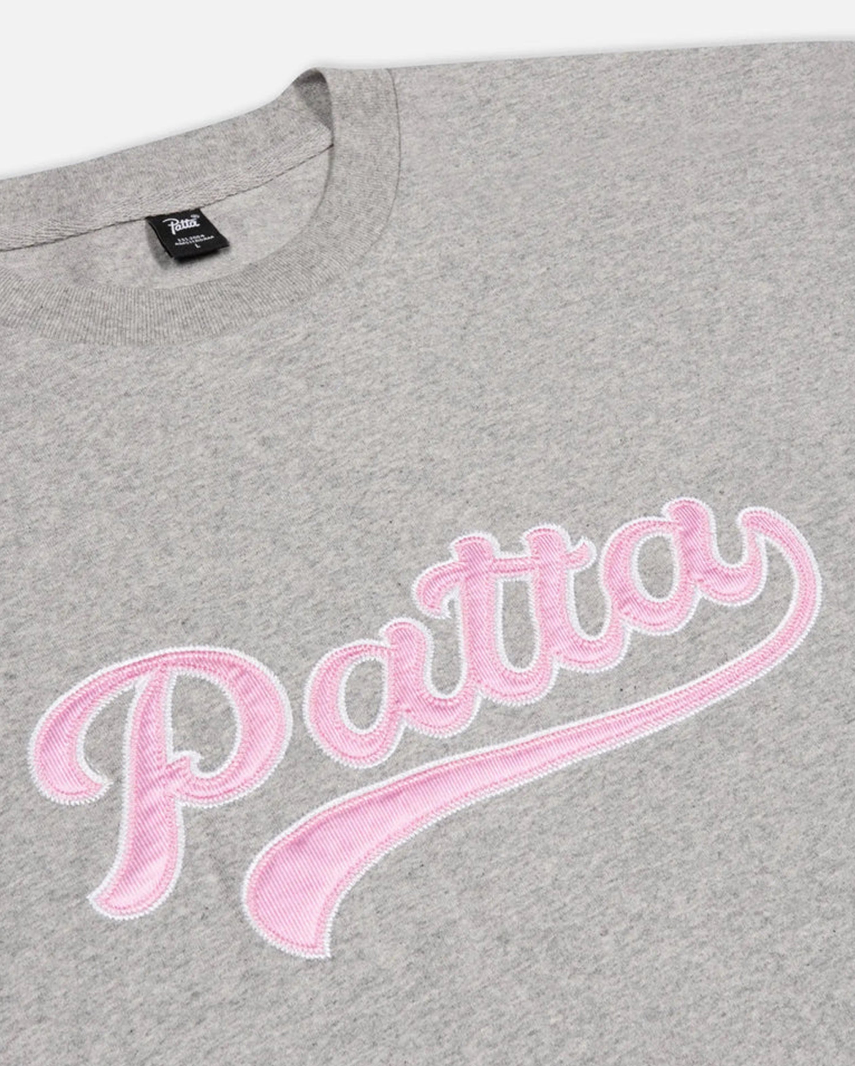 Patta Logo Tail T-Shirt Sports Grey Heather - Starcowparis - 5