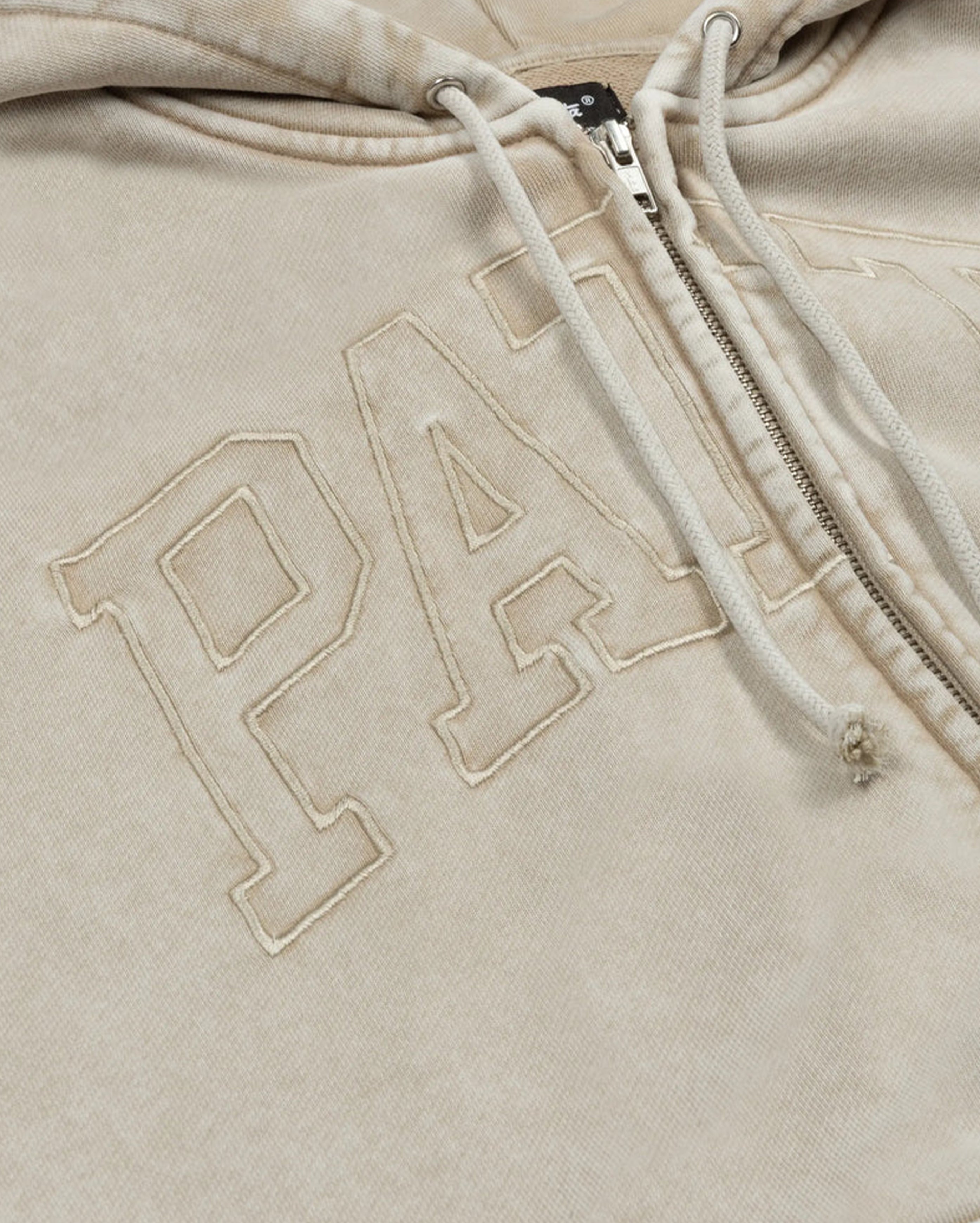 Loopback Logo Zip Hooded Sweater Irish Cream - Starcowparis - 4
