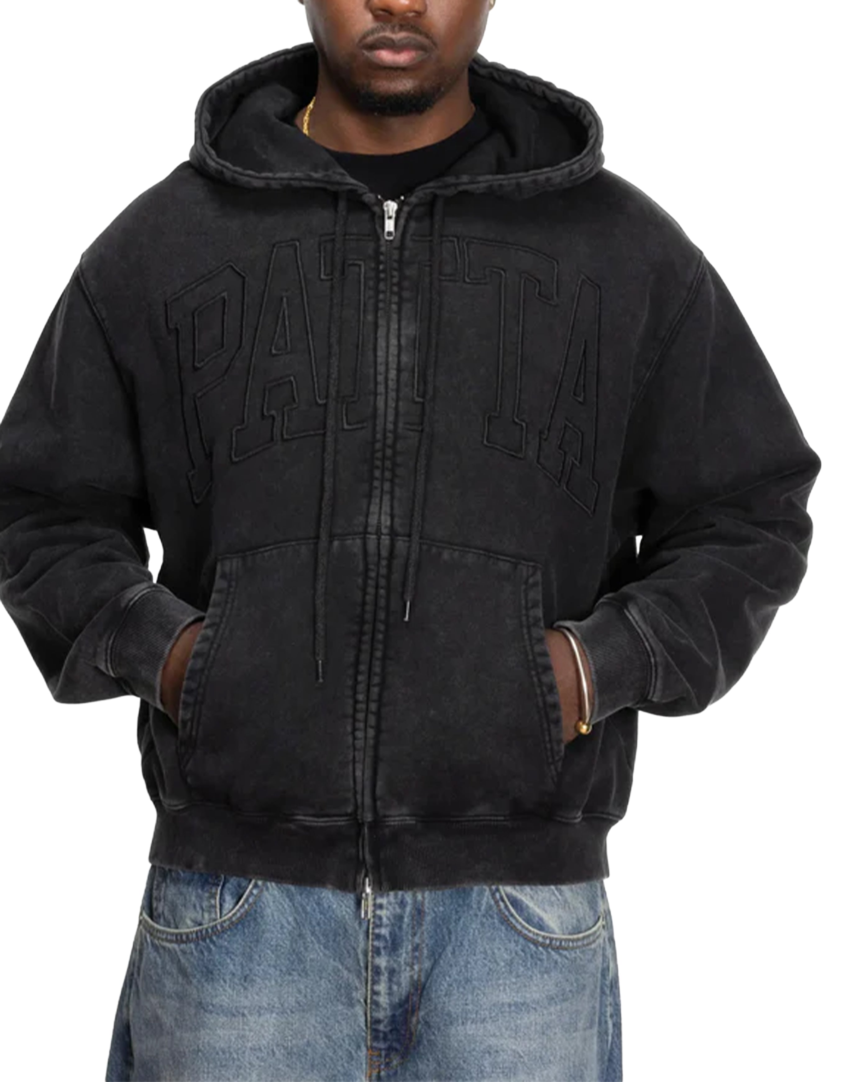 Loopback Logo Zip Hooded Sweater Moonless Night - Starcowparis - 2
