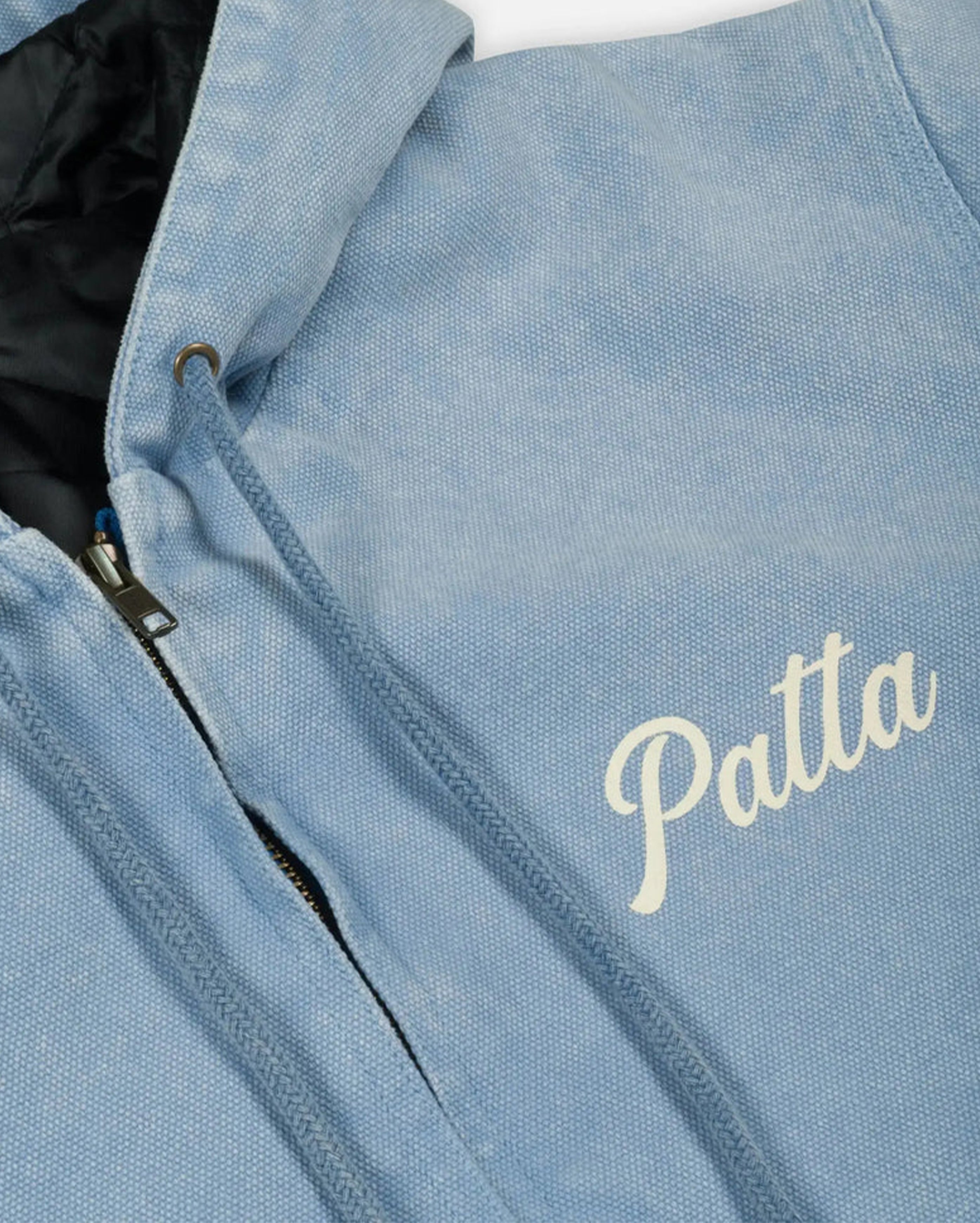 Peace Canvas Hooded Jacket Light Blue Denim - Starcowparis - 4