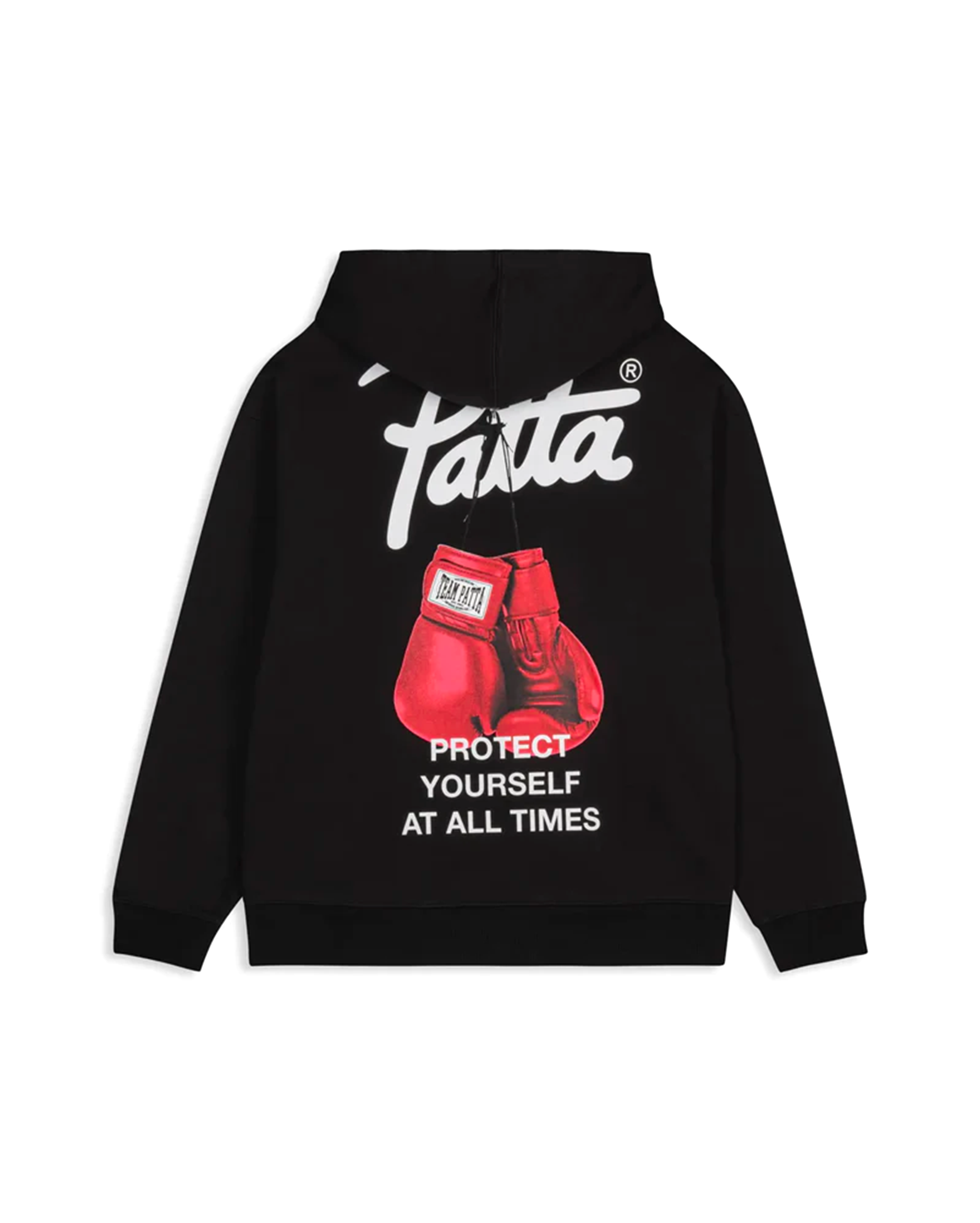 Patta Protect Yourself Hooded Sweater Black - Starcowparis - 2