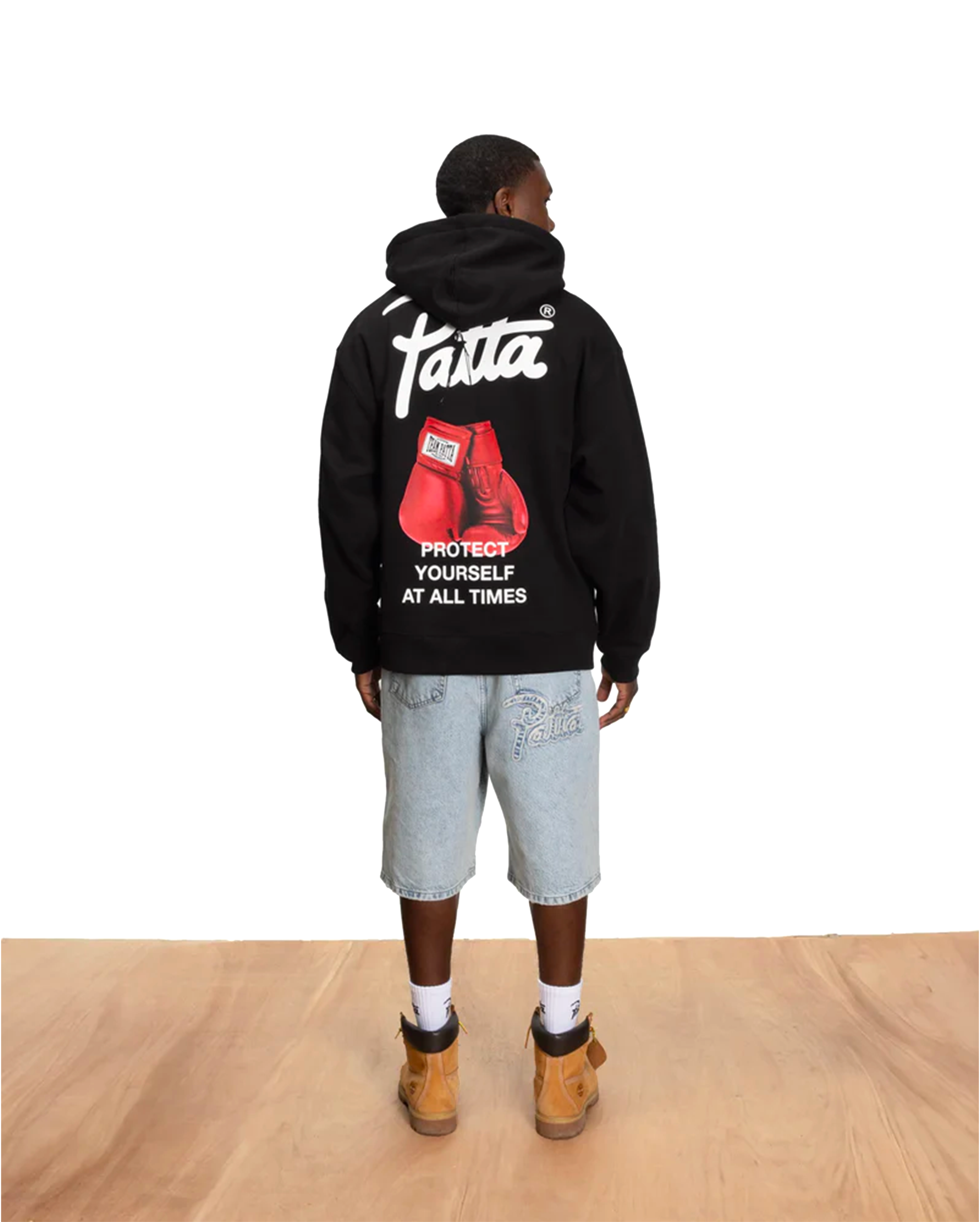 Patta Protect Yourself Hooded Sweater Black - Starcowparis - 4