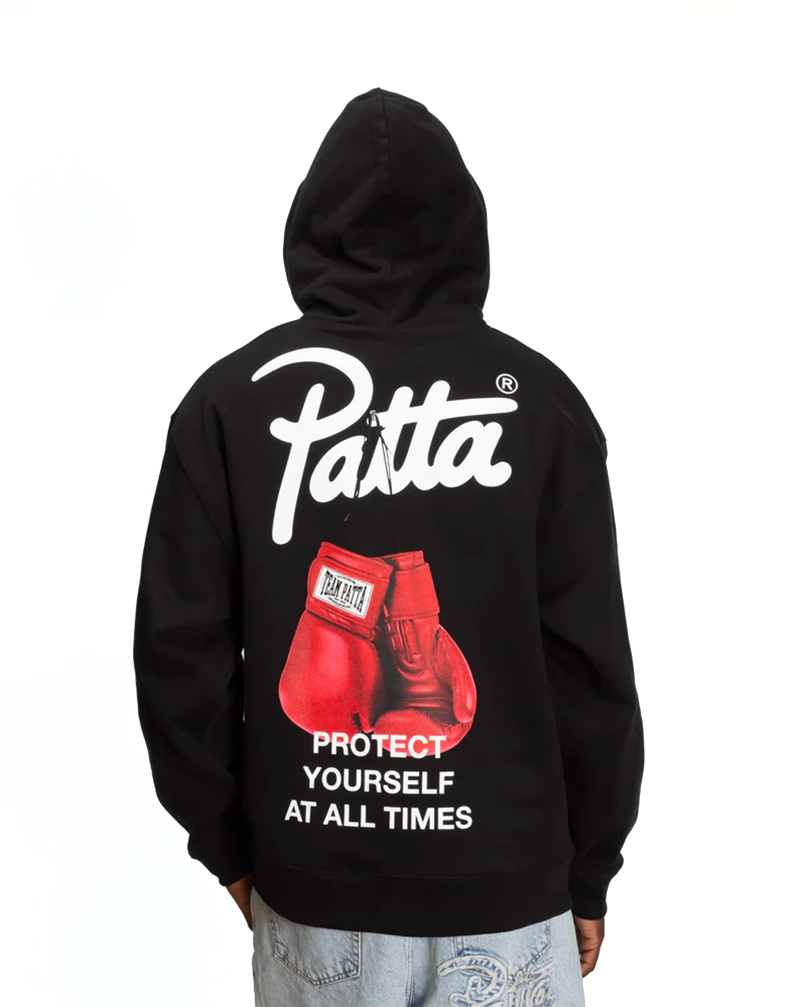 Patta Protect Yourself Hooded Sweater Black - Starcowparis - 6