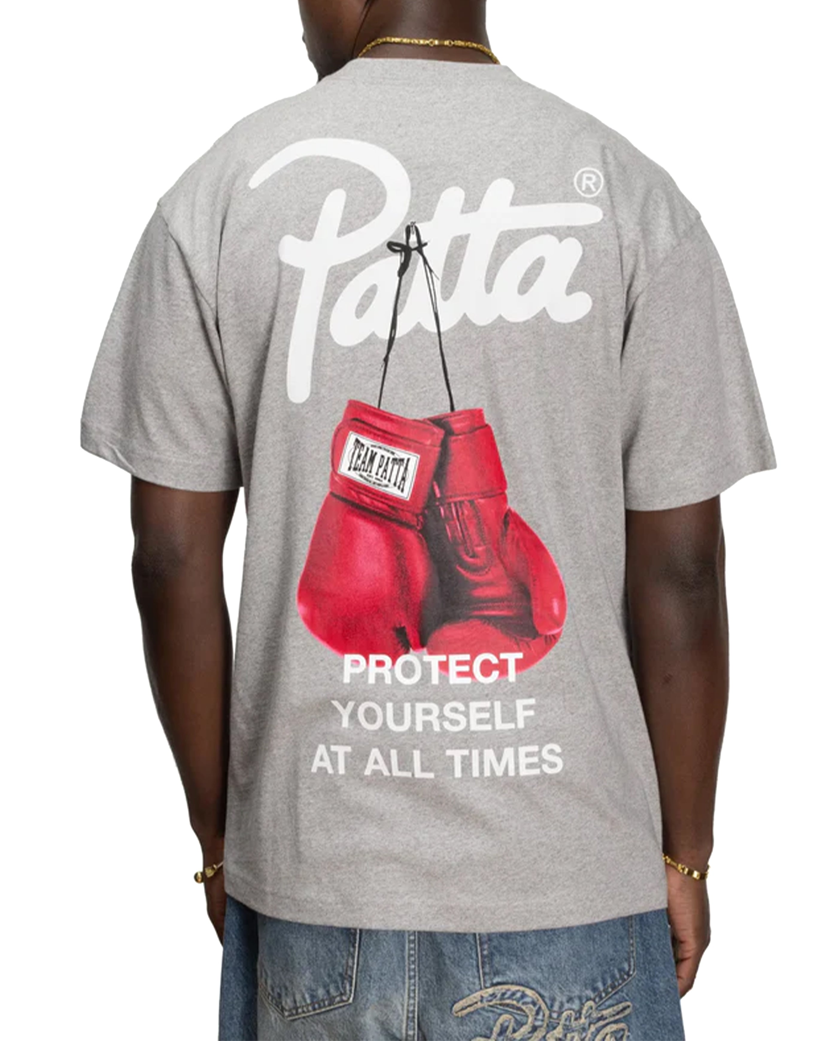Protect Yourself T-Shirt Melange Grey - Starcowparis - 2