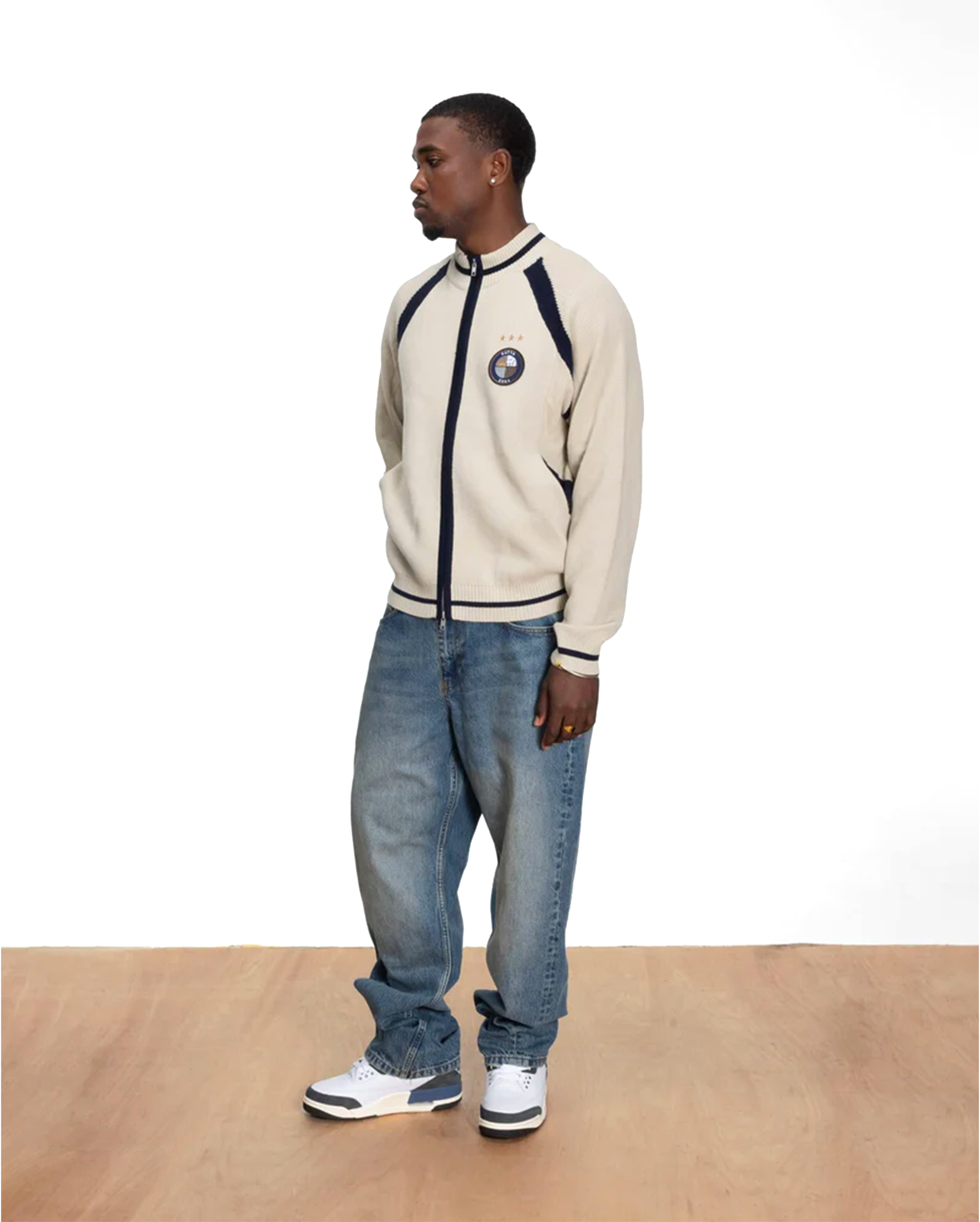 Patta Track Top Cardigan Vaporous Grey - Starcowparis - 5