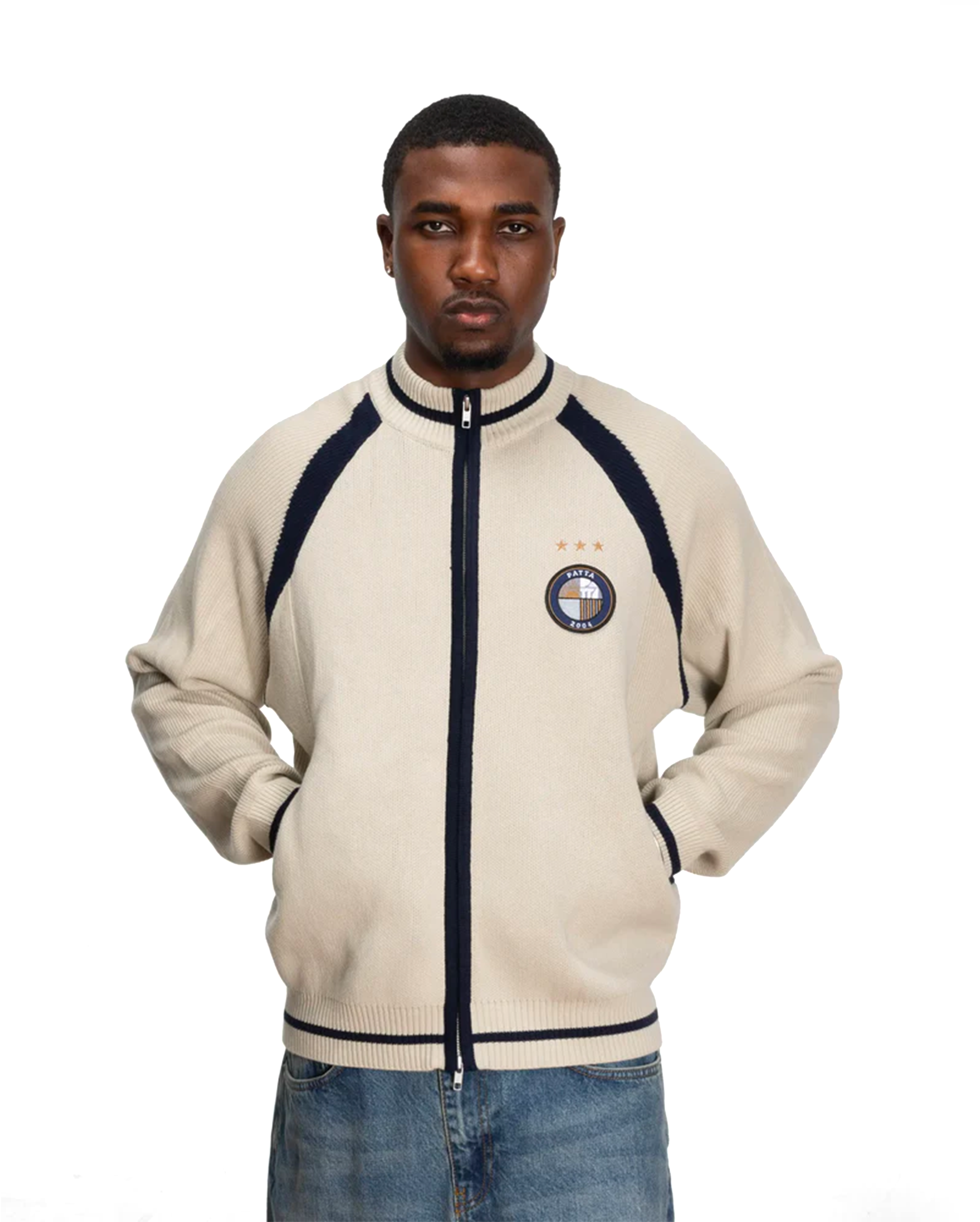 Patta Track Top Cardigan Vaporous Grey - Starcowparis - 3