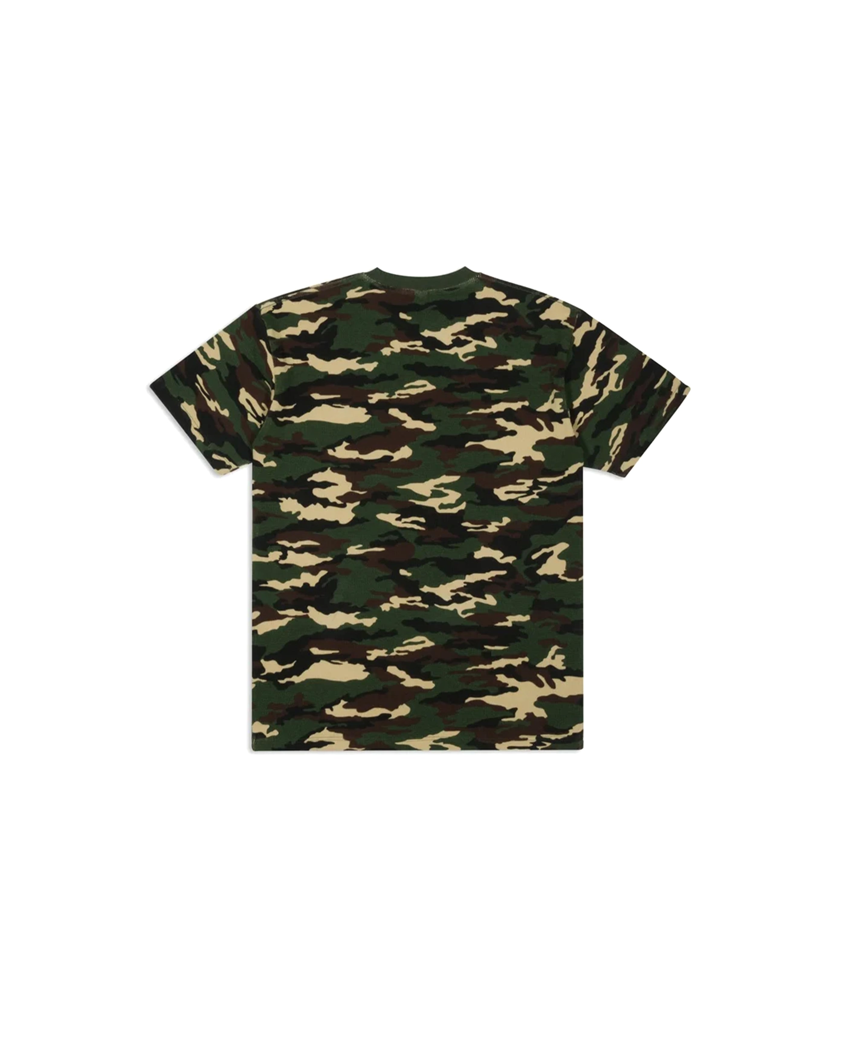 Waffle Script Logo T-Shirt Woodland Camo - Starcowparis - 3
