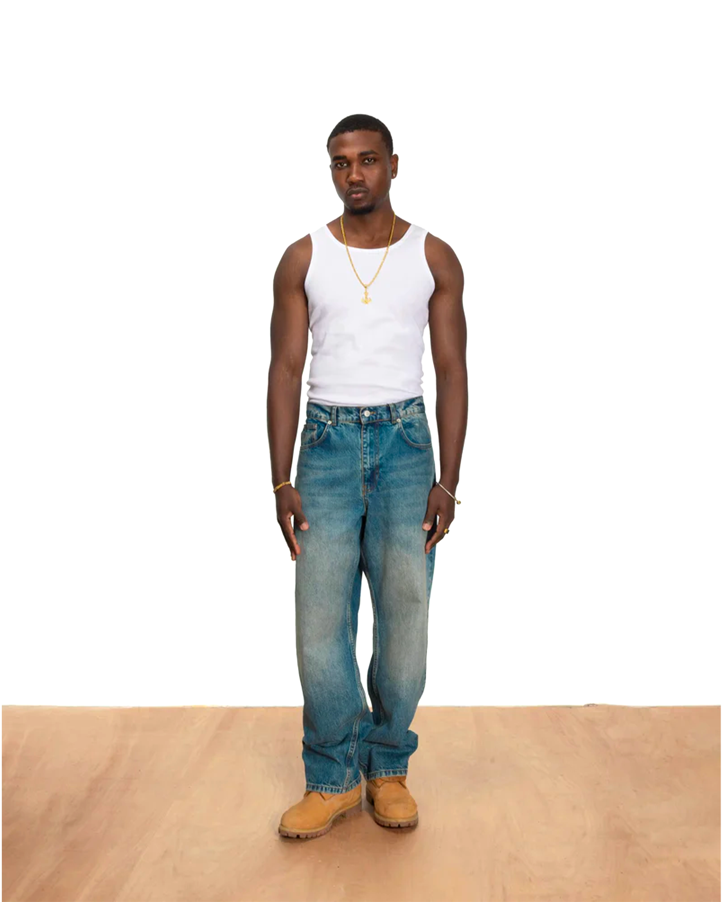 Patta Whiskers Denim Pants Dark Blue Denim - Starcowparis - 4