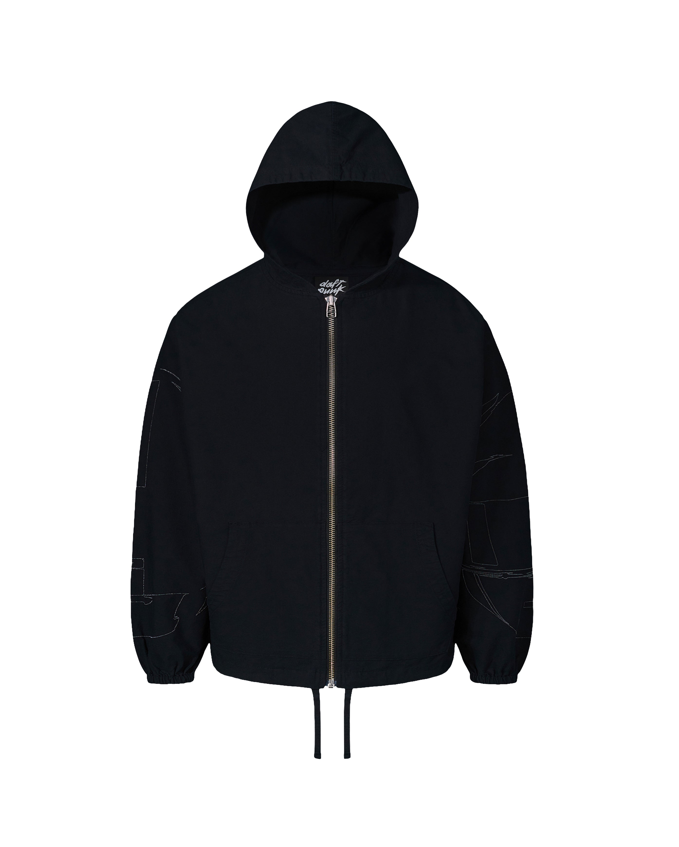 Daft Punk Digital ZIP Poncho Hoodie Black - Starcowparis - 1